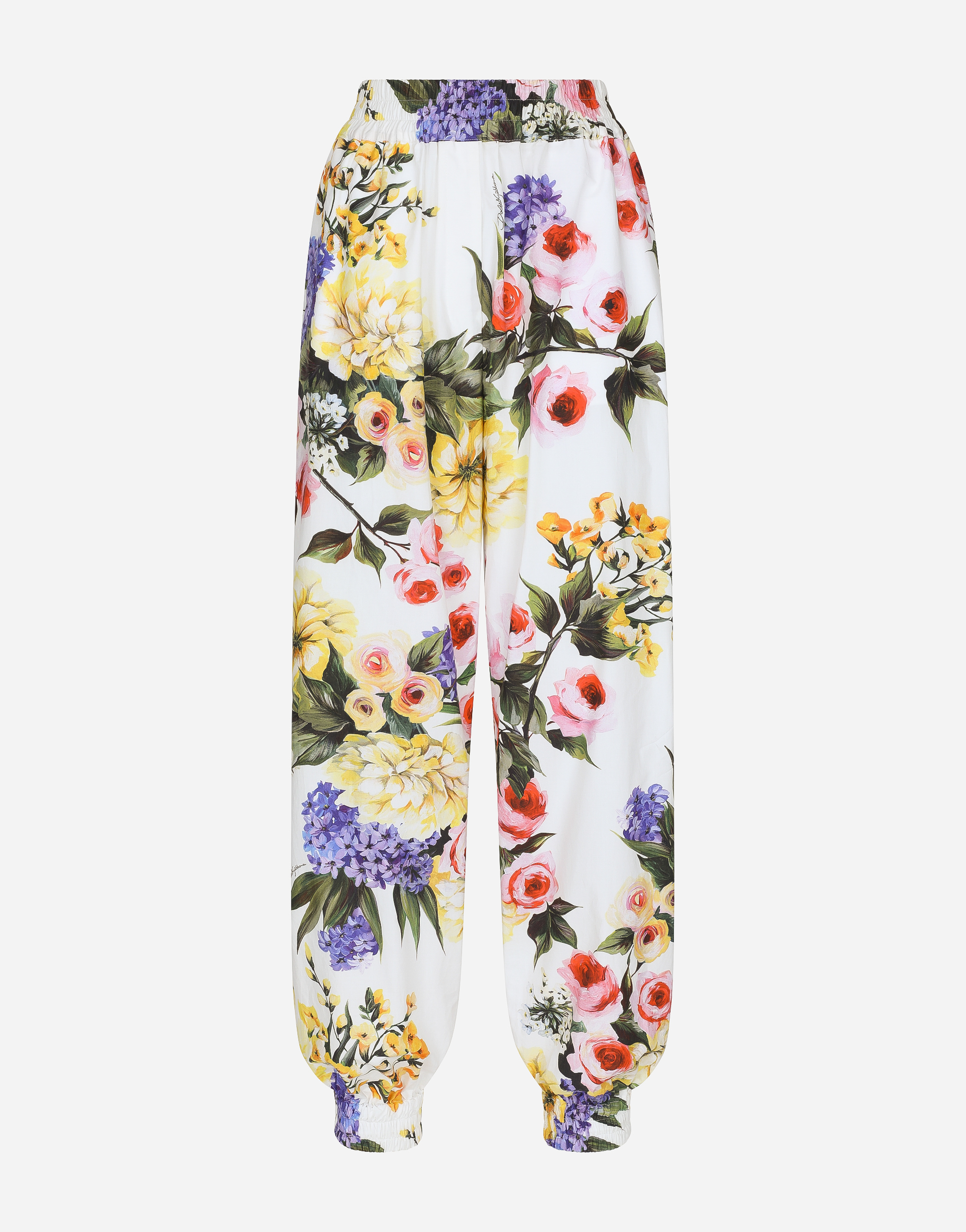 Dolce & Gabbana Female Print Garden-Print Balloon Pants - Woman Trousers And Shorts Size 42