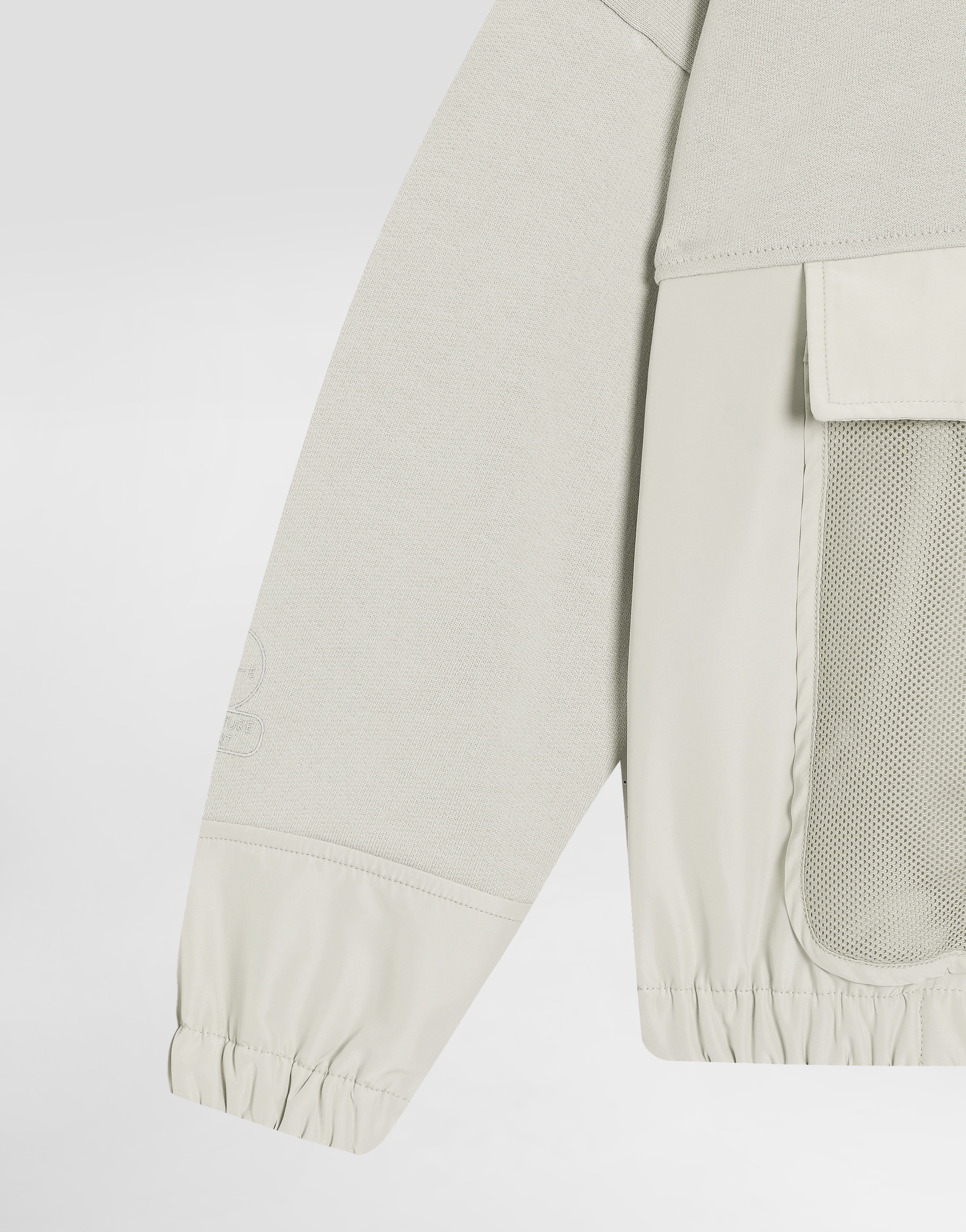 Zipped sweatshirt with embossed DG