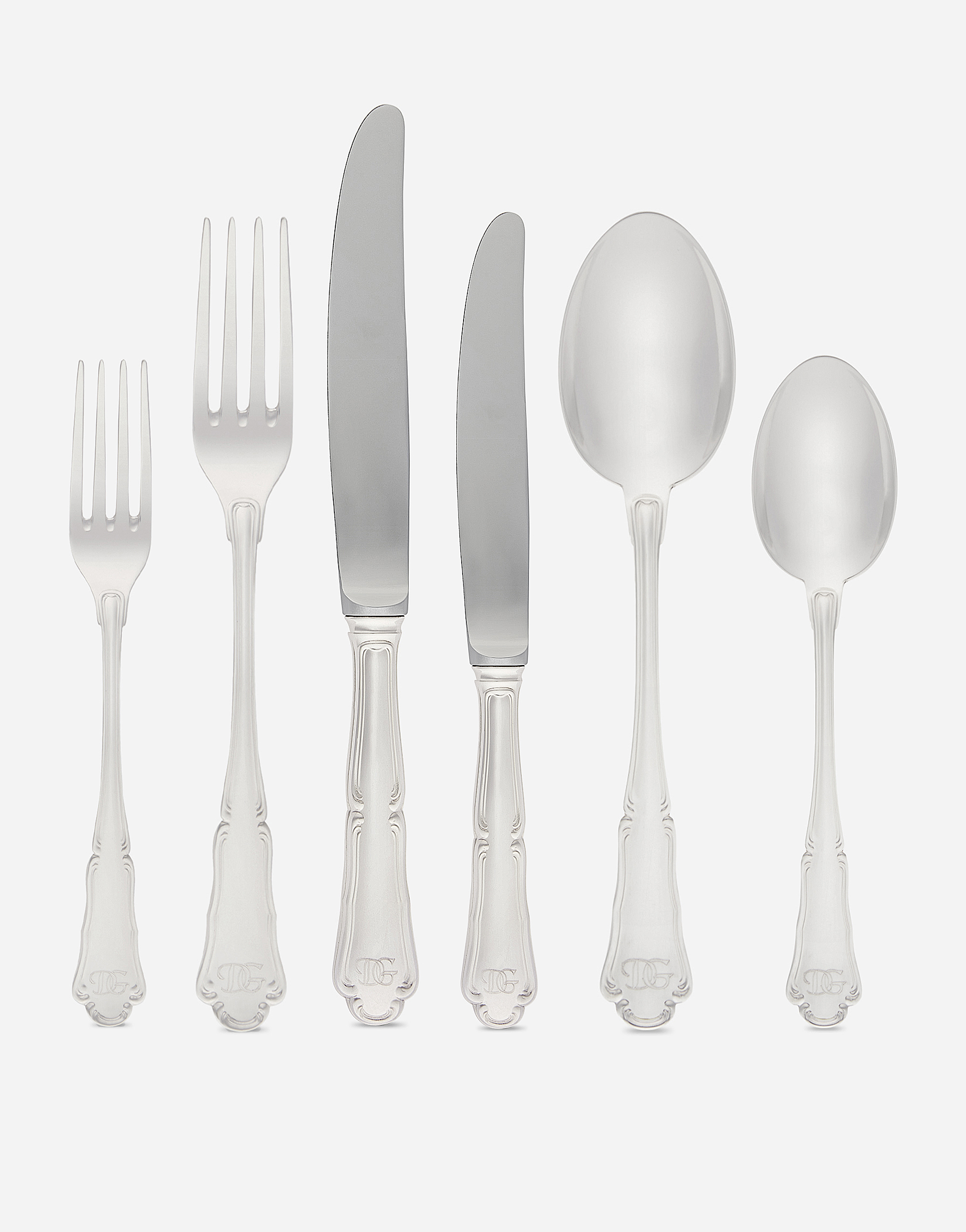 Dolce & Gabbana 6-piece German Silver Flatware Set In Multicolor