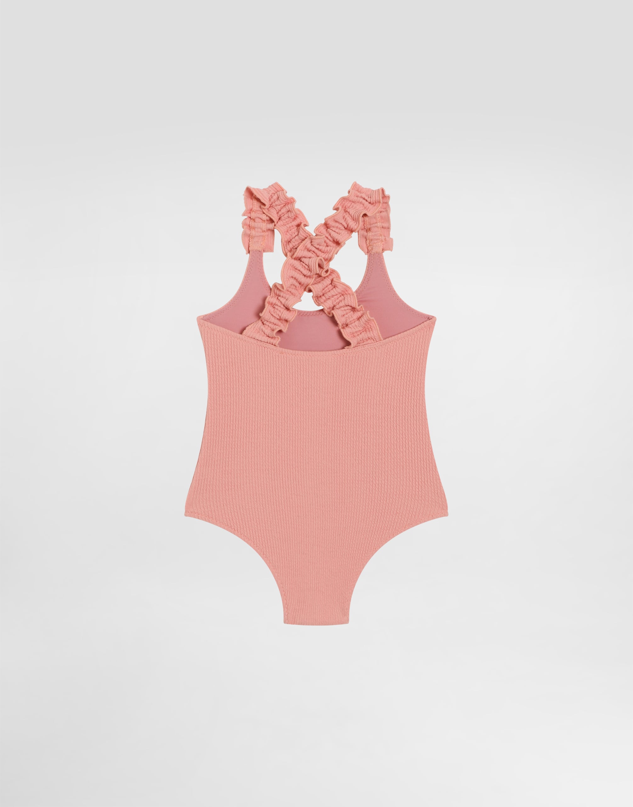  Dolce & Gabbana Lurex One-piece Swimsuit - Frau Beachwear Pink 12/18 Months 