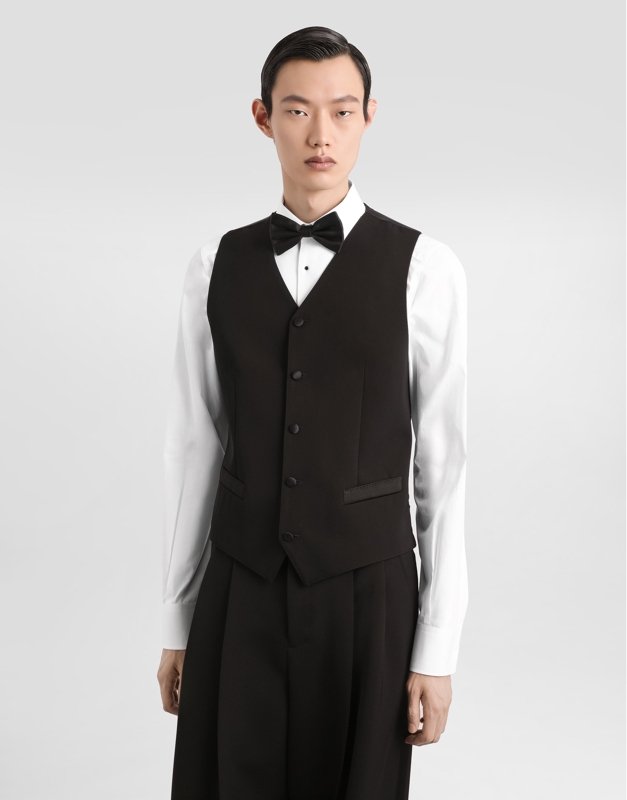 Wool and silk vest