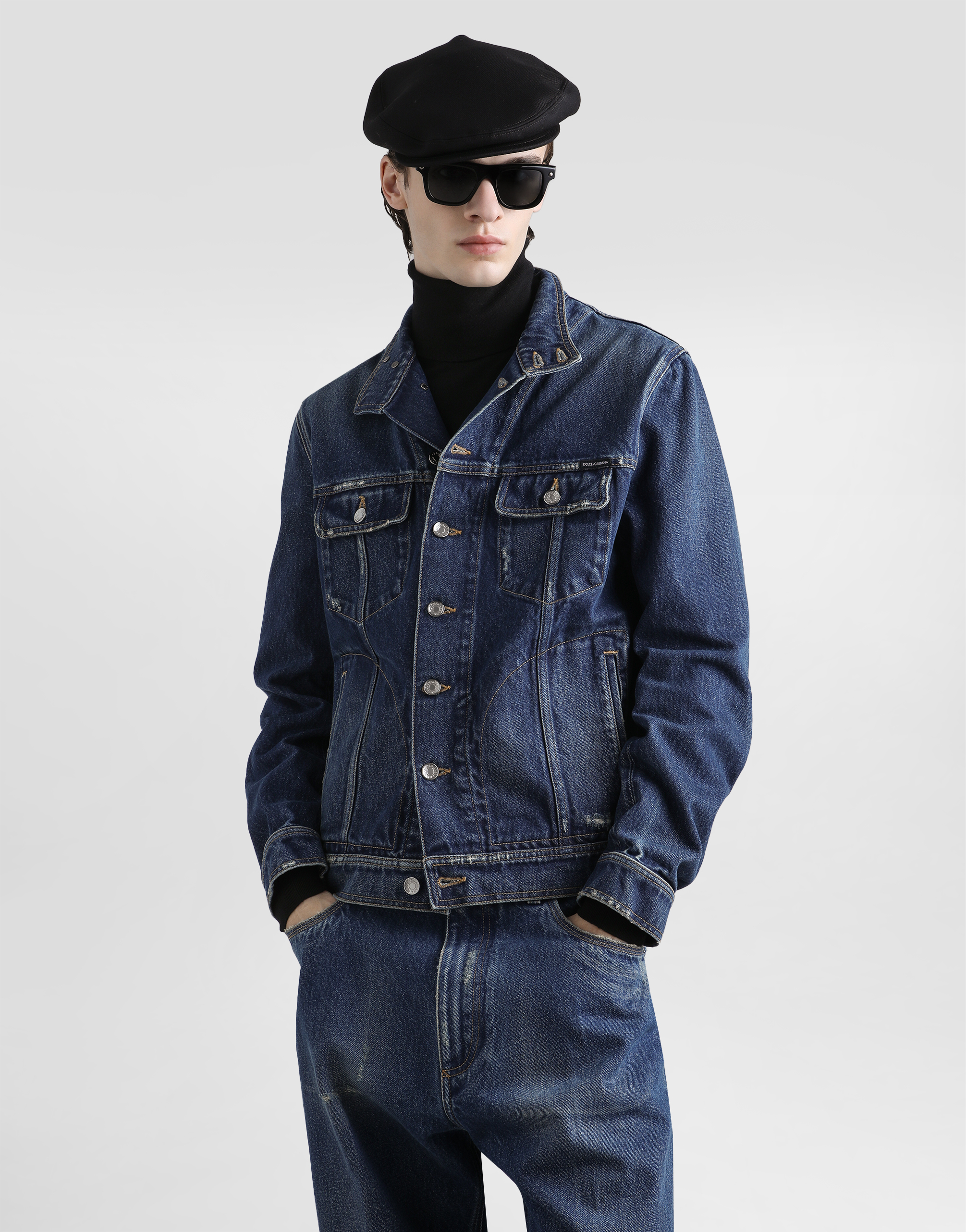  Dolce & Gabbana Denim Jacket - Mann Jeans Mehrfarbig 56 