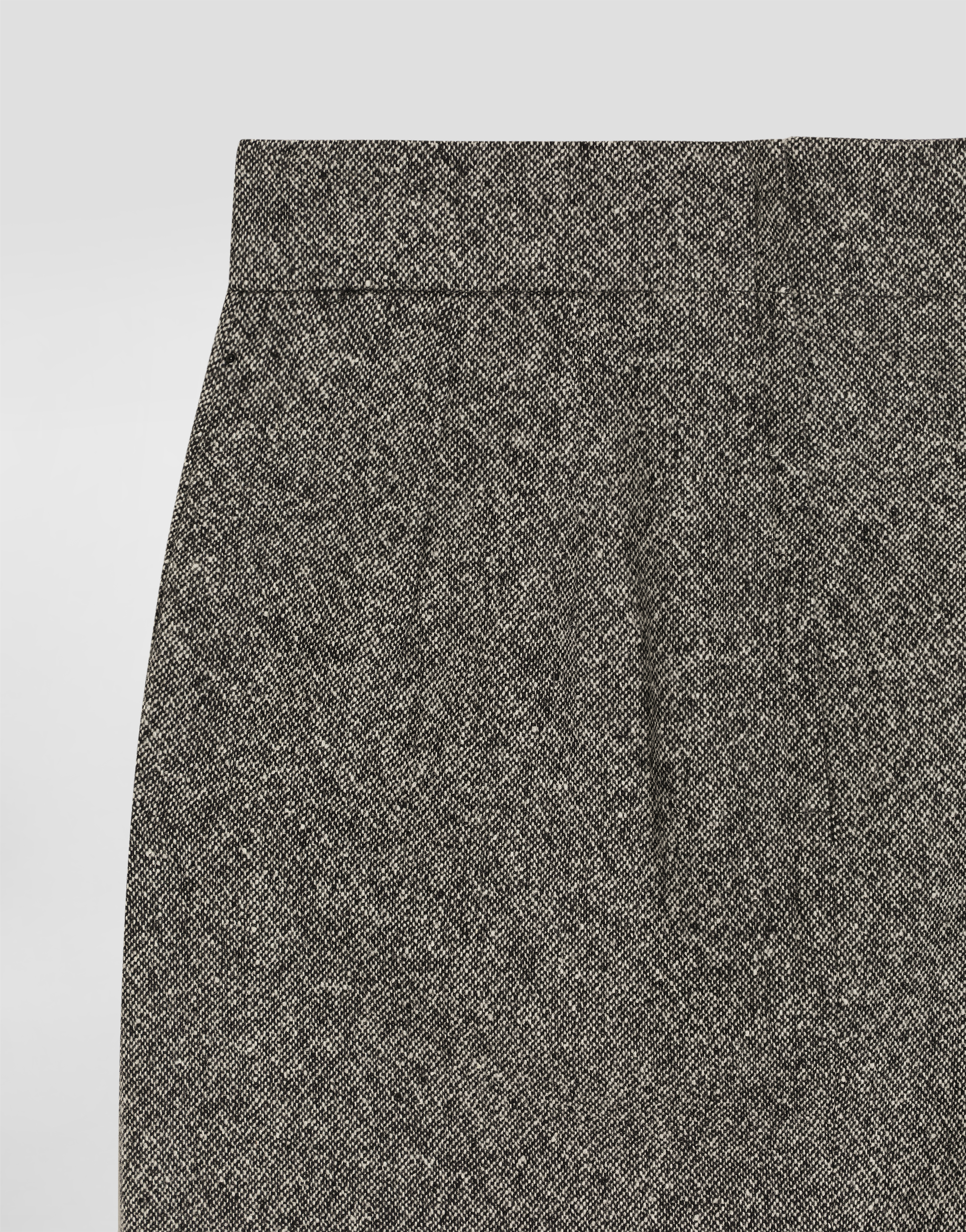 Dolce & Gabbana Women Midi Skirt With Textured Knit In Gray
