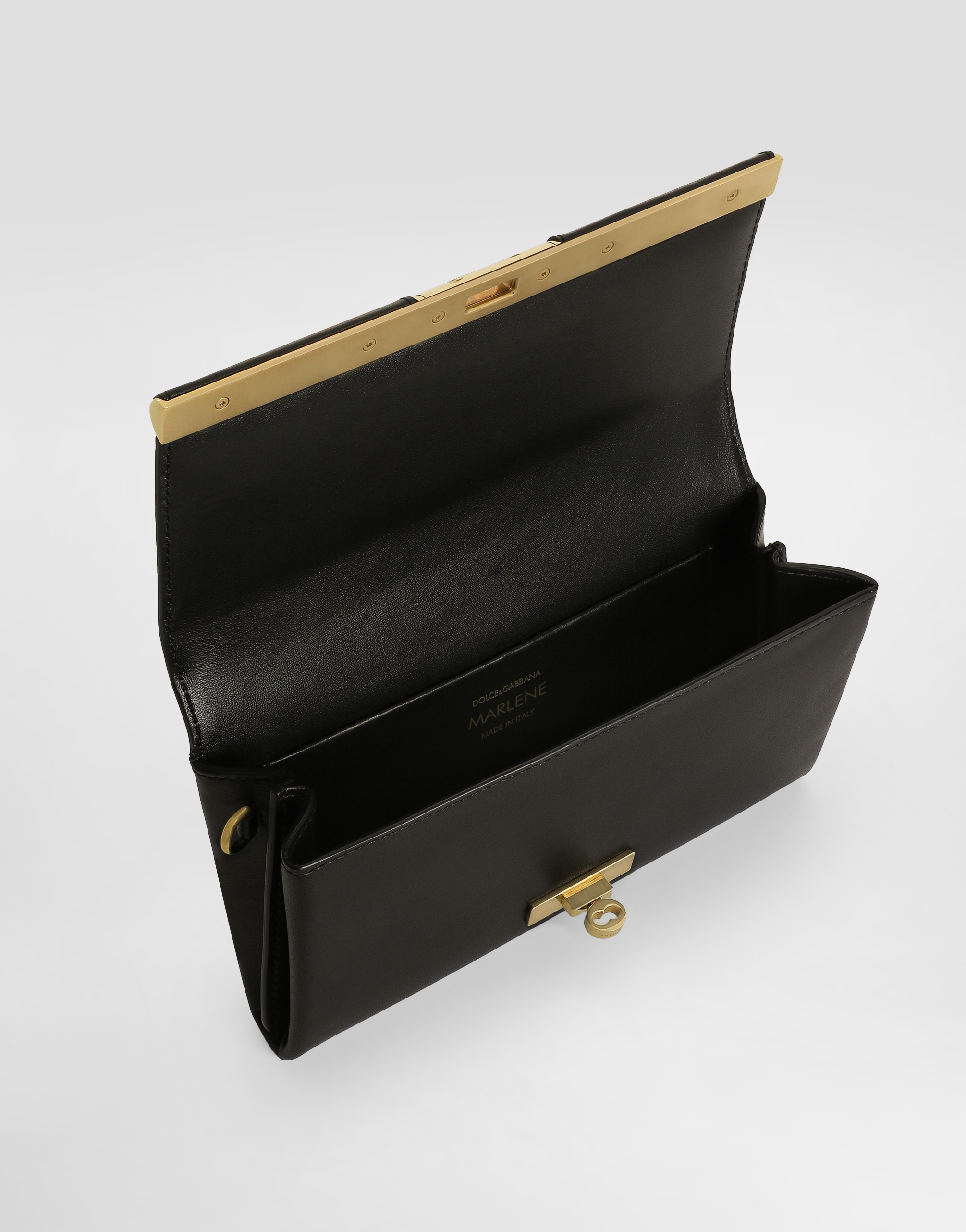 Dolce & Gabbana Marlene Wallet Shoulder Bag In Black