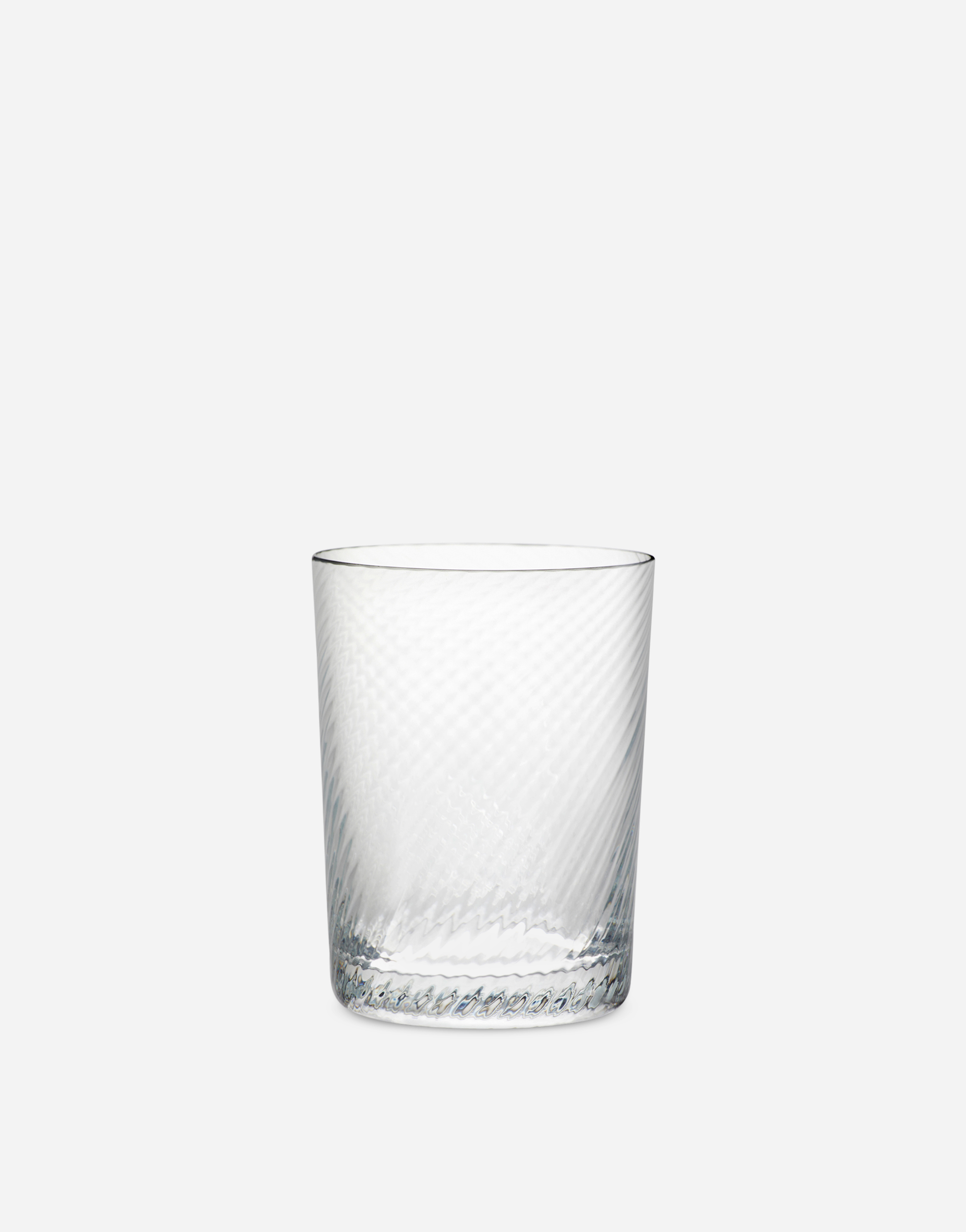 Dolce & Gabbana Set 2 Hand-blown Murano Beverage Glasses In Multicolor