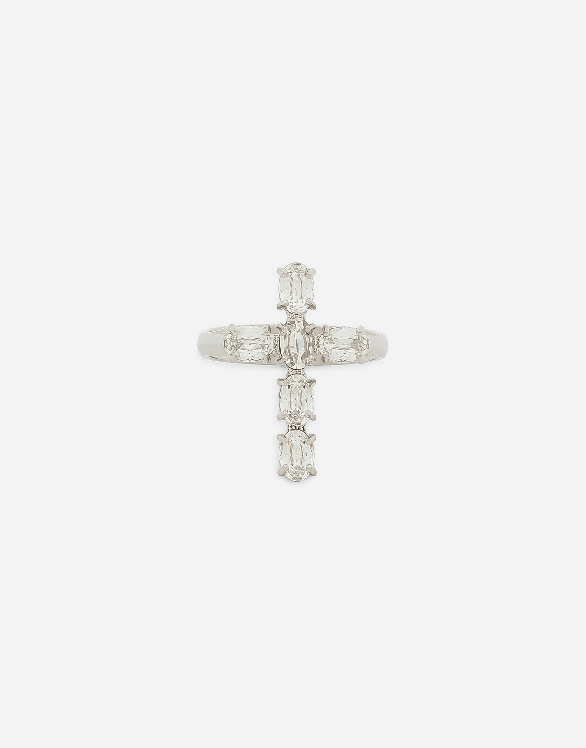 Dolce & Gabbana Dna Crystal Cross Ring In クリスタル