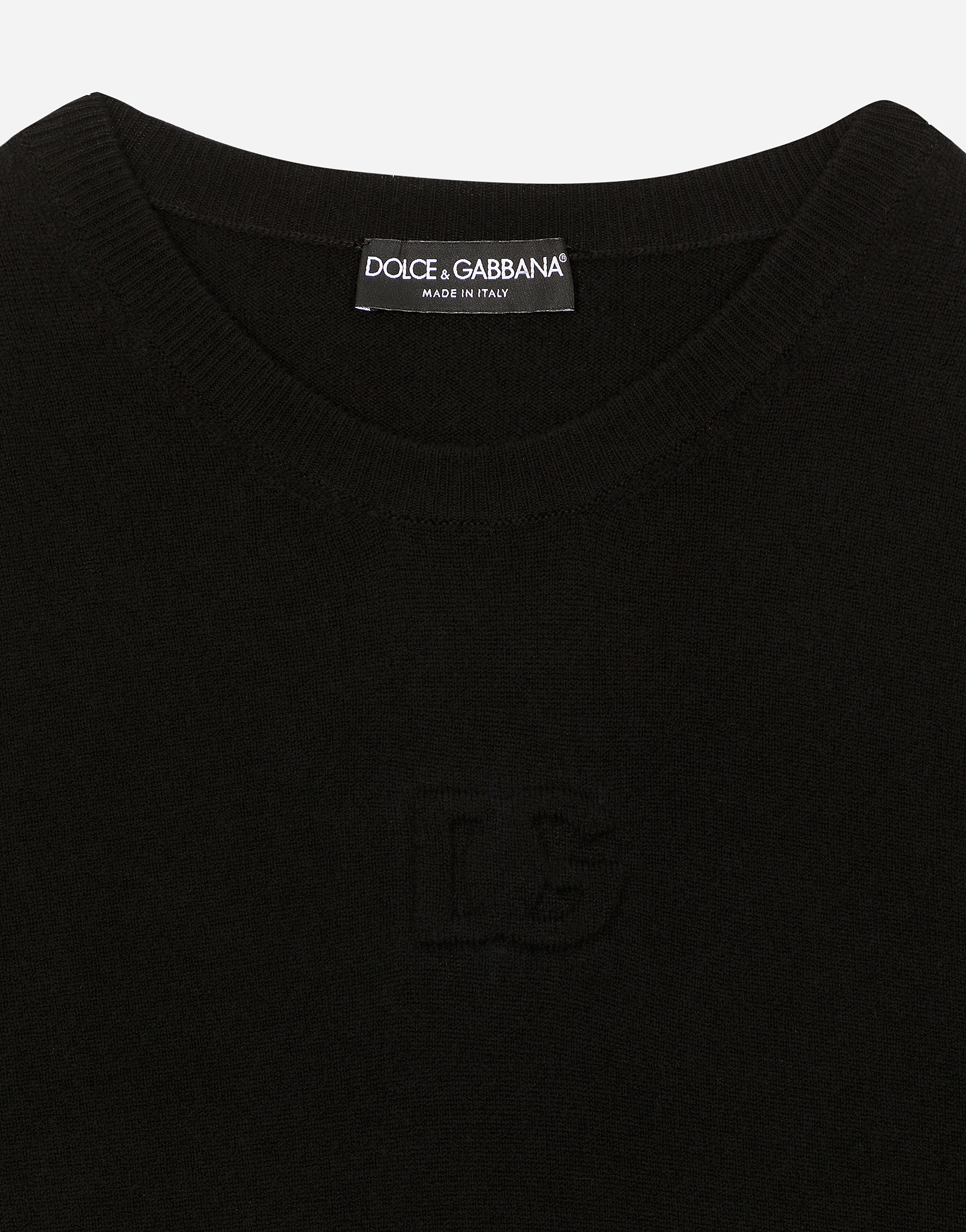 Dolce & Gabbana Crew-neck Sweater In Black