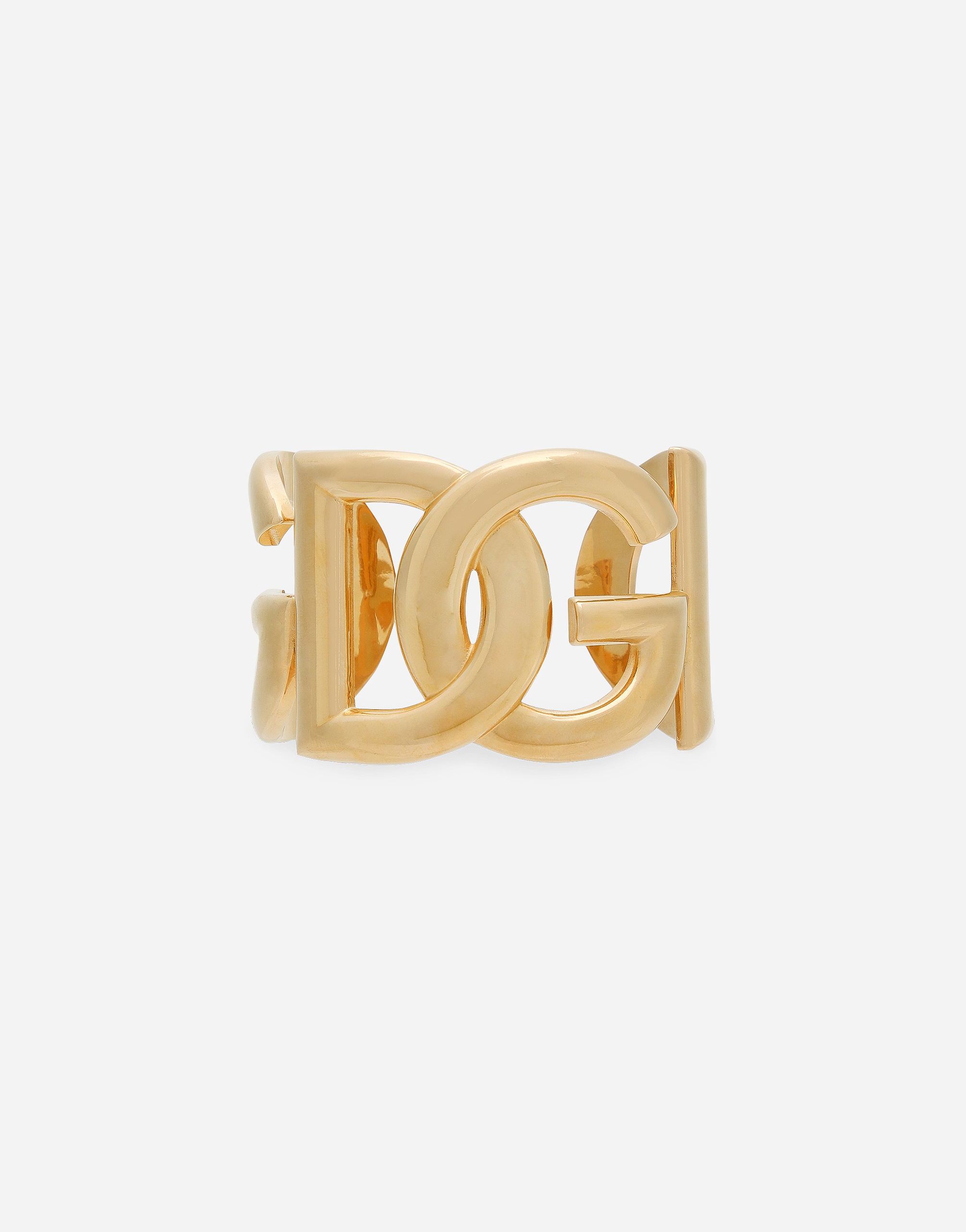 Dolce & Gabbana Rigid Bracelet With Dg Logo - Woman Bijoux Gold Metal Onesize