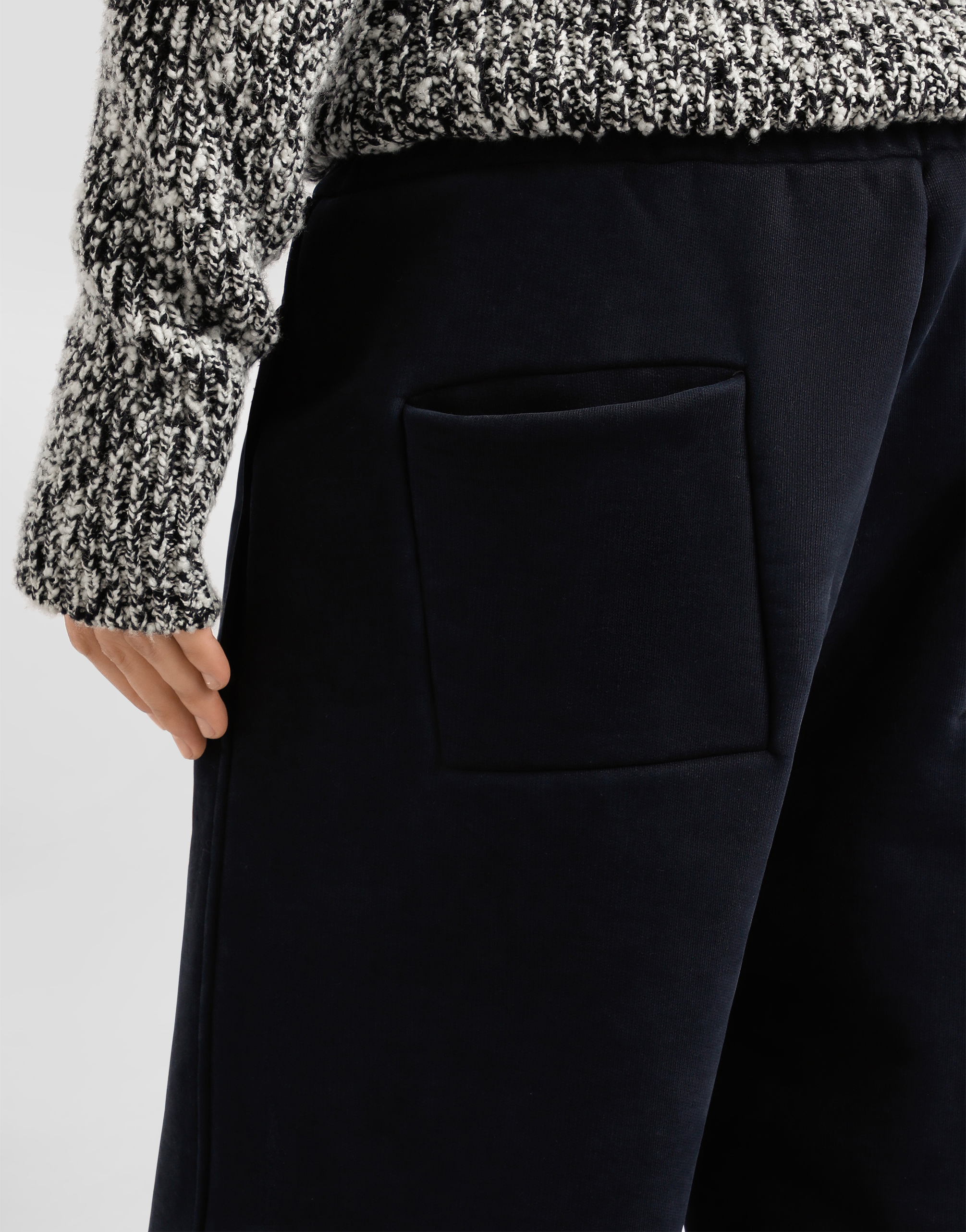 Dolce & Gabbana Elasticated-waistband Panelled Track Pants In Black