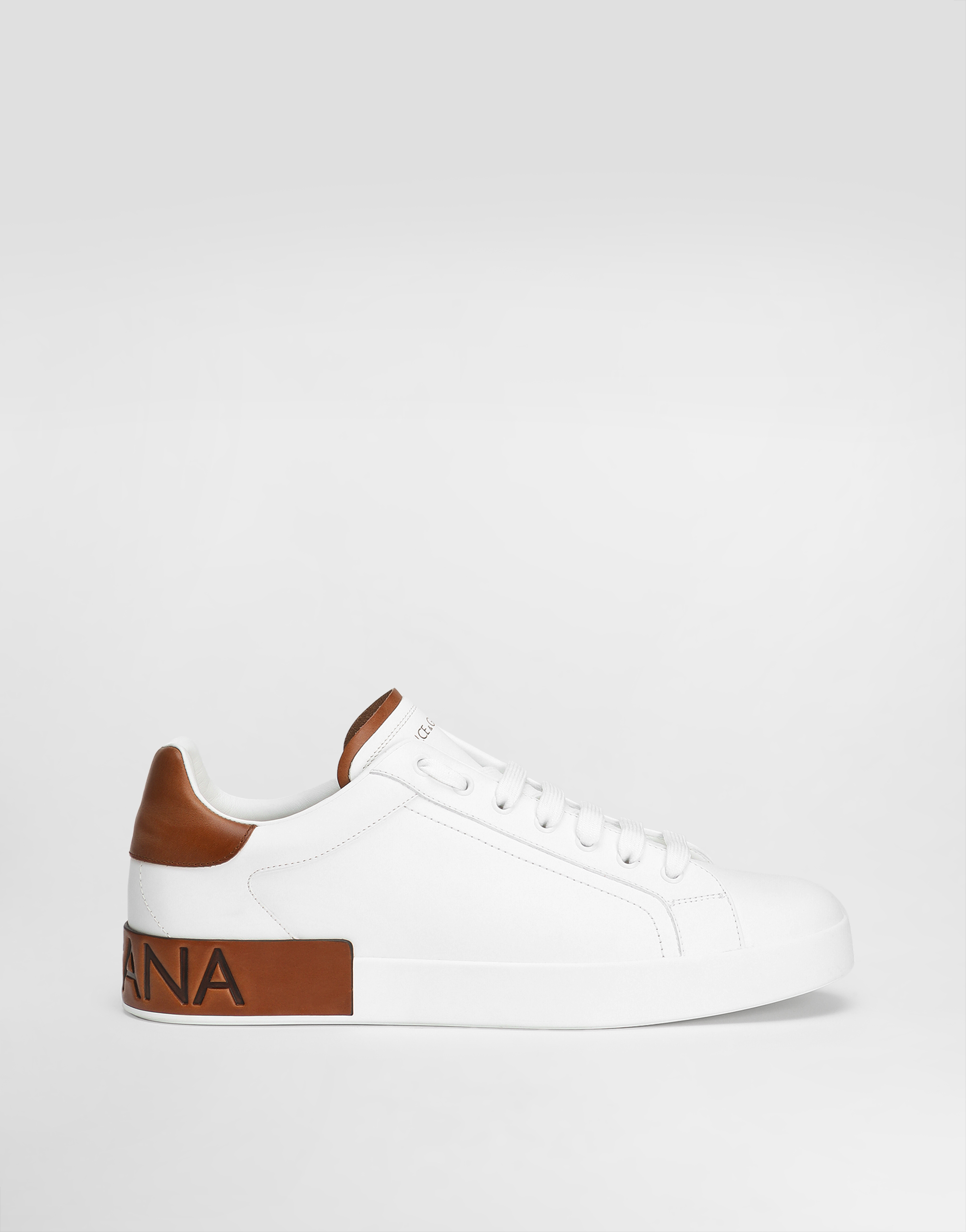 Dolce & Gabbana Calfskin Portofino Sneakers - Man Sneakers White