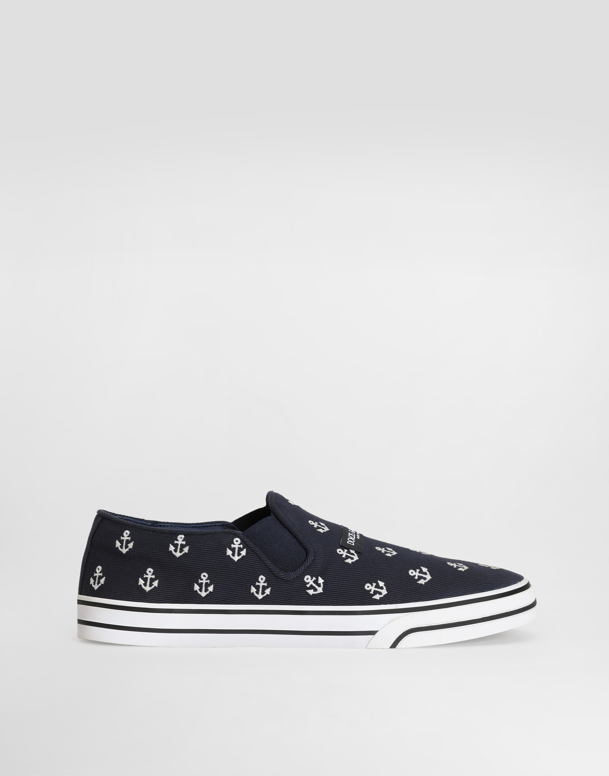 DG Sailing drill sneakers with embroidery in Blue for Men