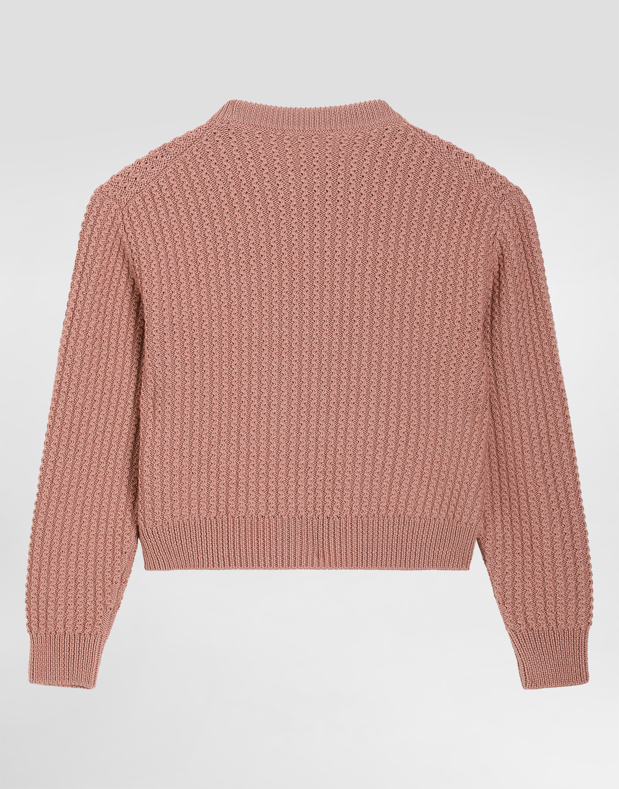 Dolce & Gabbana Cable-knit Wool Pullover In Pink