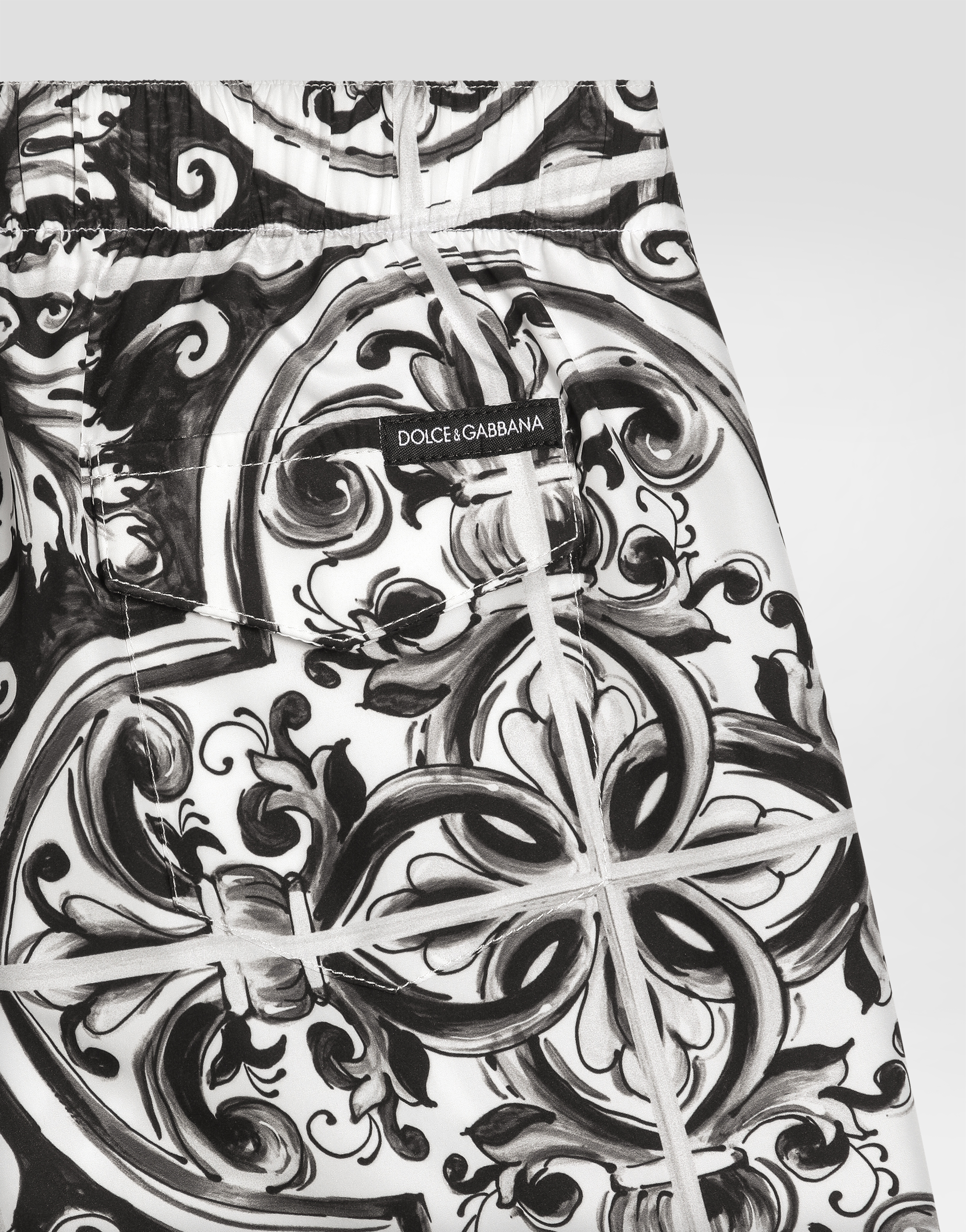 Dolce & Gabbana Majolica-print Canvas Medium Boxer Shorts