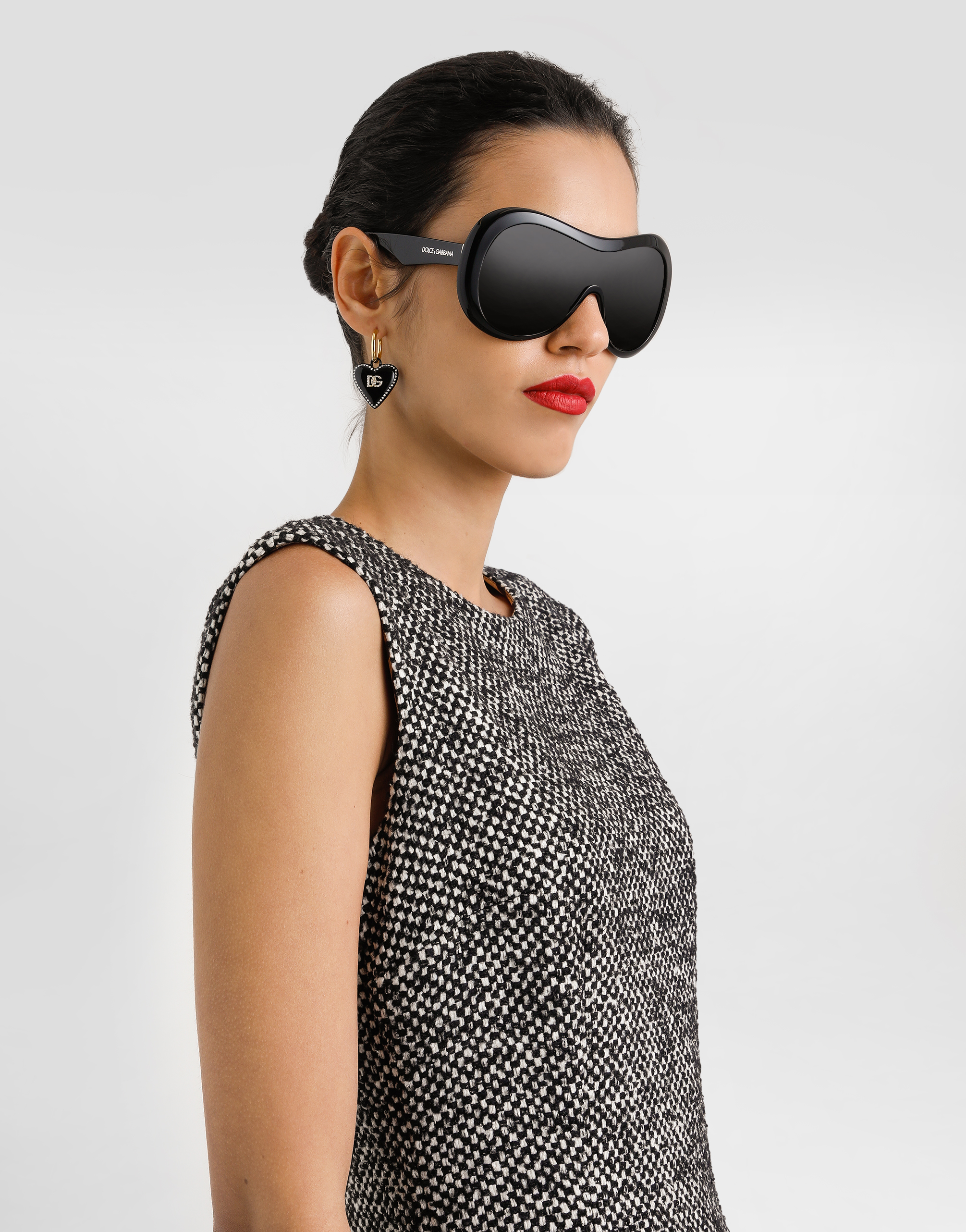Dolce & Gabbana Sleeveless Midi Dress In Black