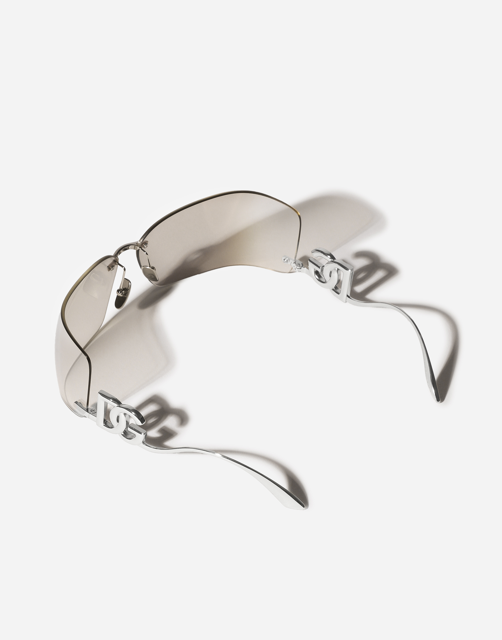 Dolce & Gabbana Dg Crystal Sunglasses In Silver