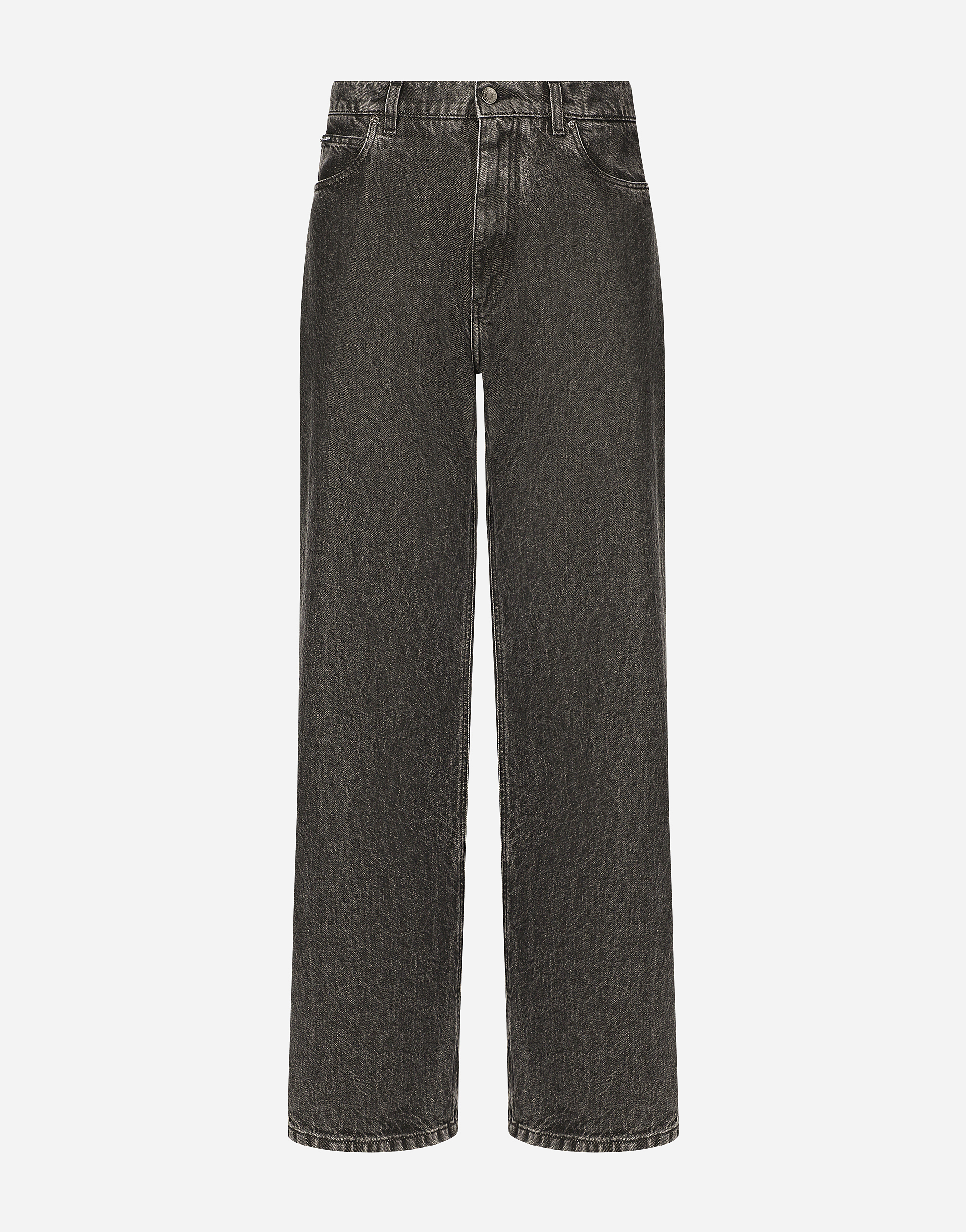 Dolce & Gabbana Oversize Denim Jeans - Man Denim Multi-colored 56