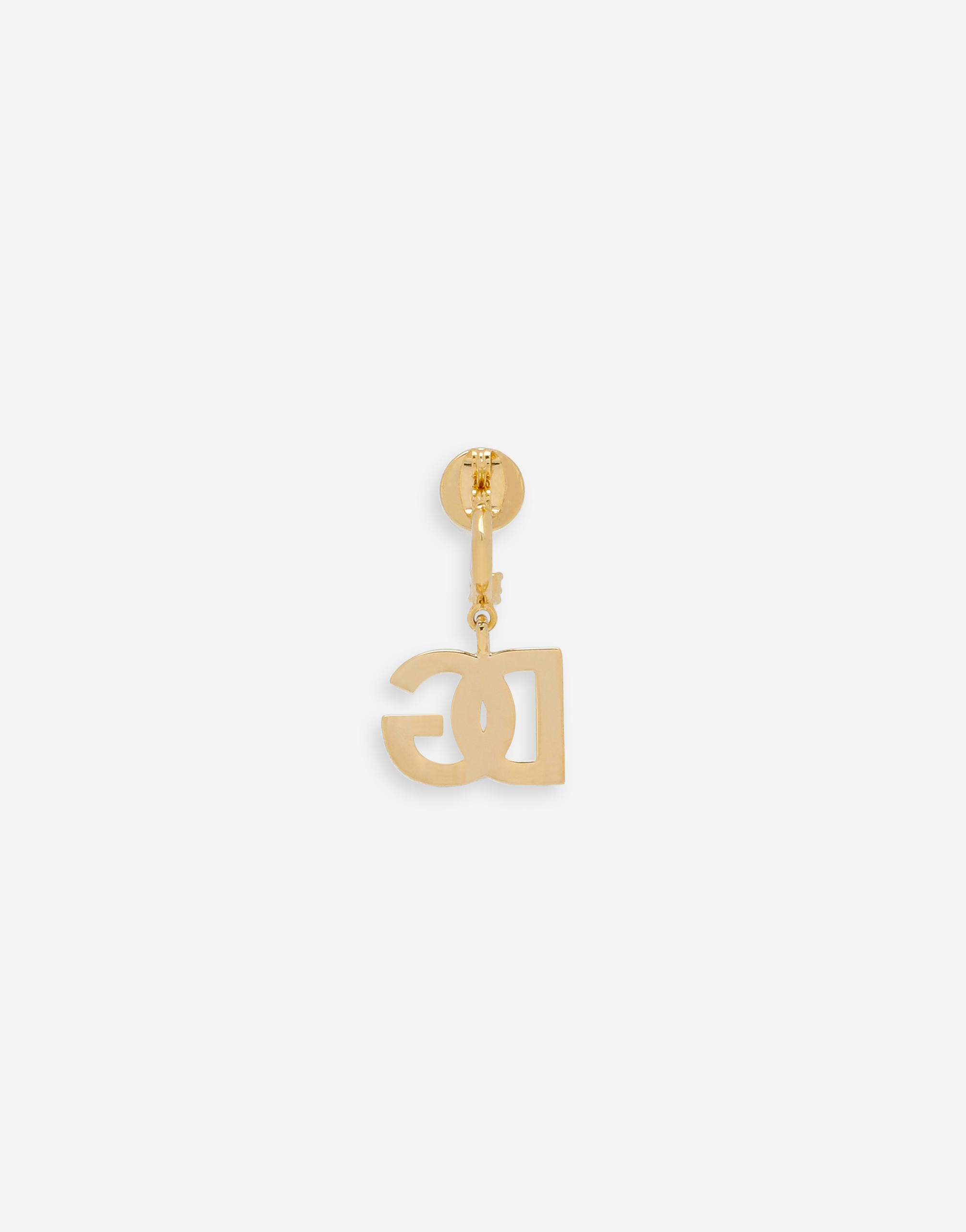 DOLCE & GABBANA SINGLE EARRING WITH DG LOGO