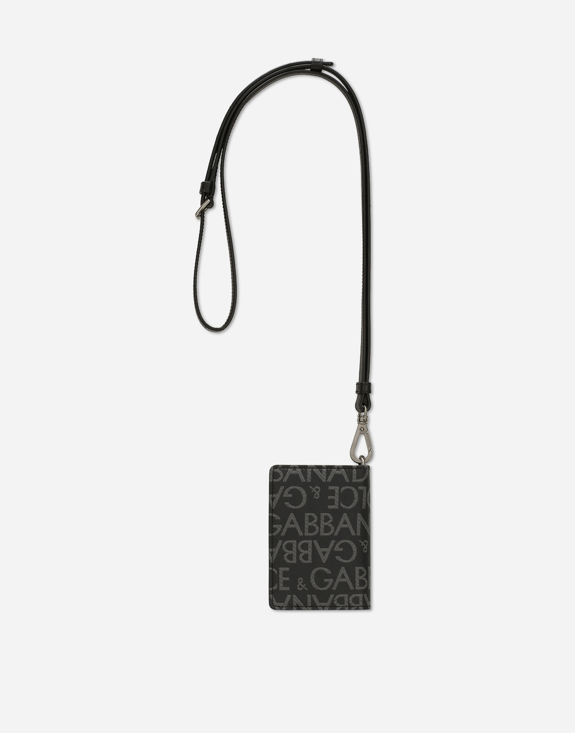  Dolce & Gabbana Dolce & Gabbana Coated Jacquard Card Holder - Man Wallets And Small Leather Goods Multi-colored Fabric Onesize 
