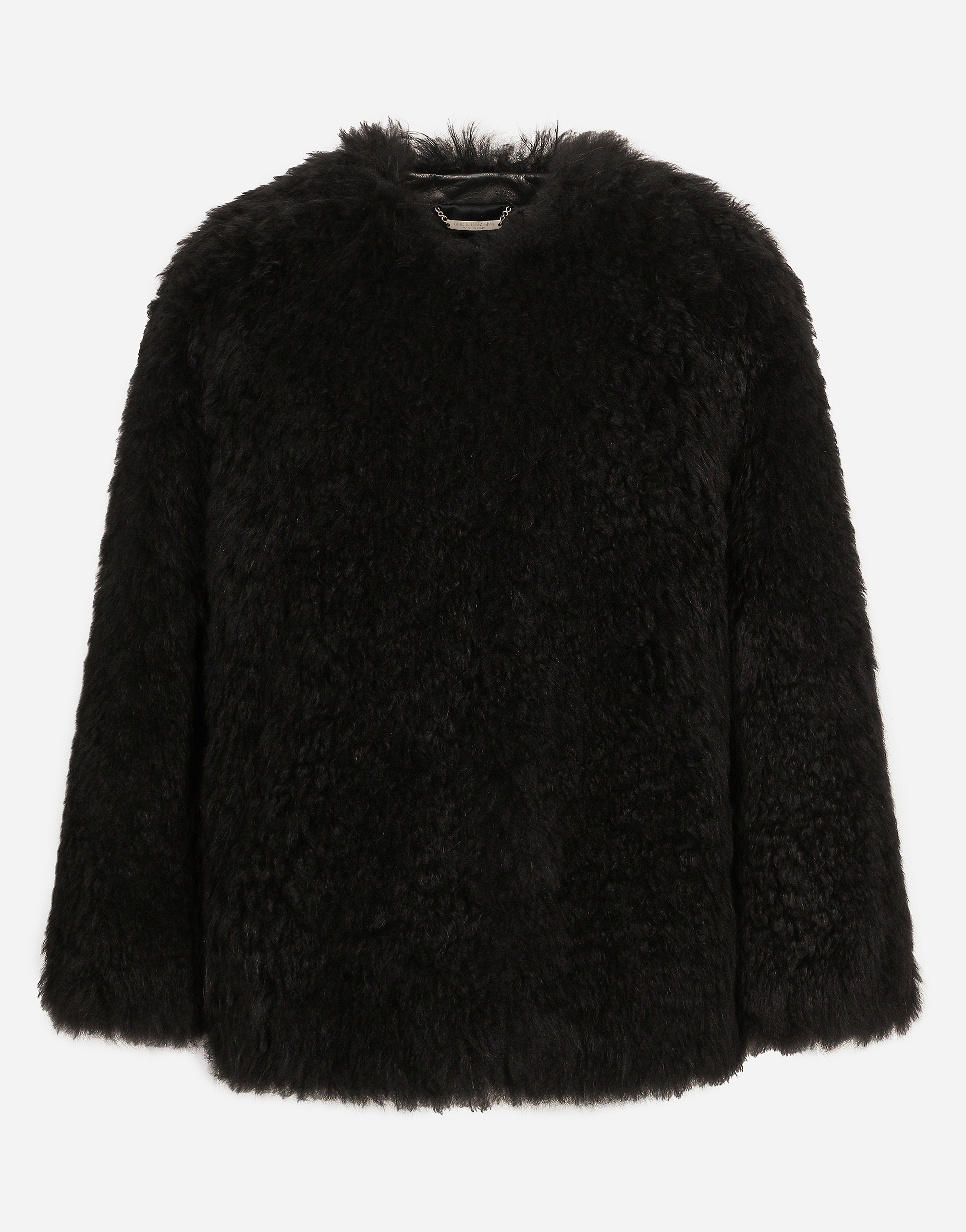 Dolce & Gabbana Goat Hair Cashmere Jacket - Woman Coats And Jackets Black
