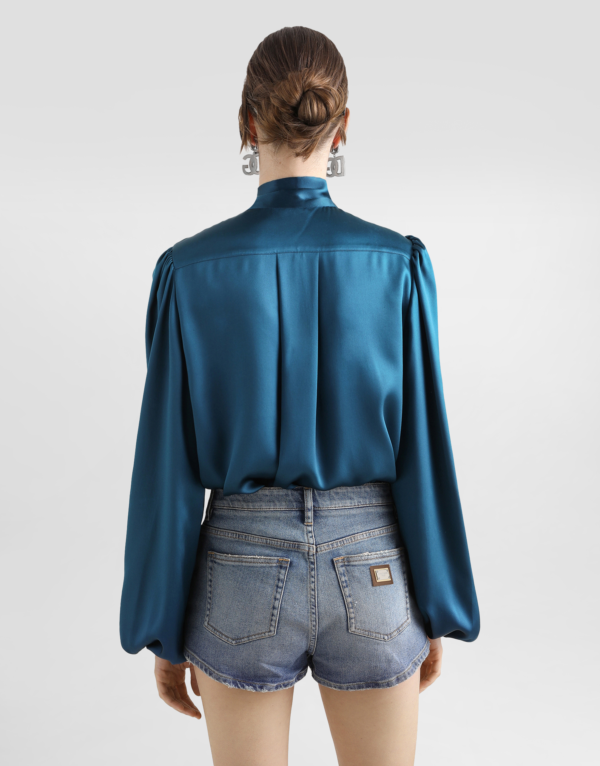 Dolce & Gabbana Denim Shorts In Multicolor