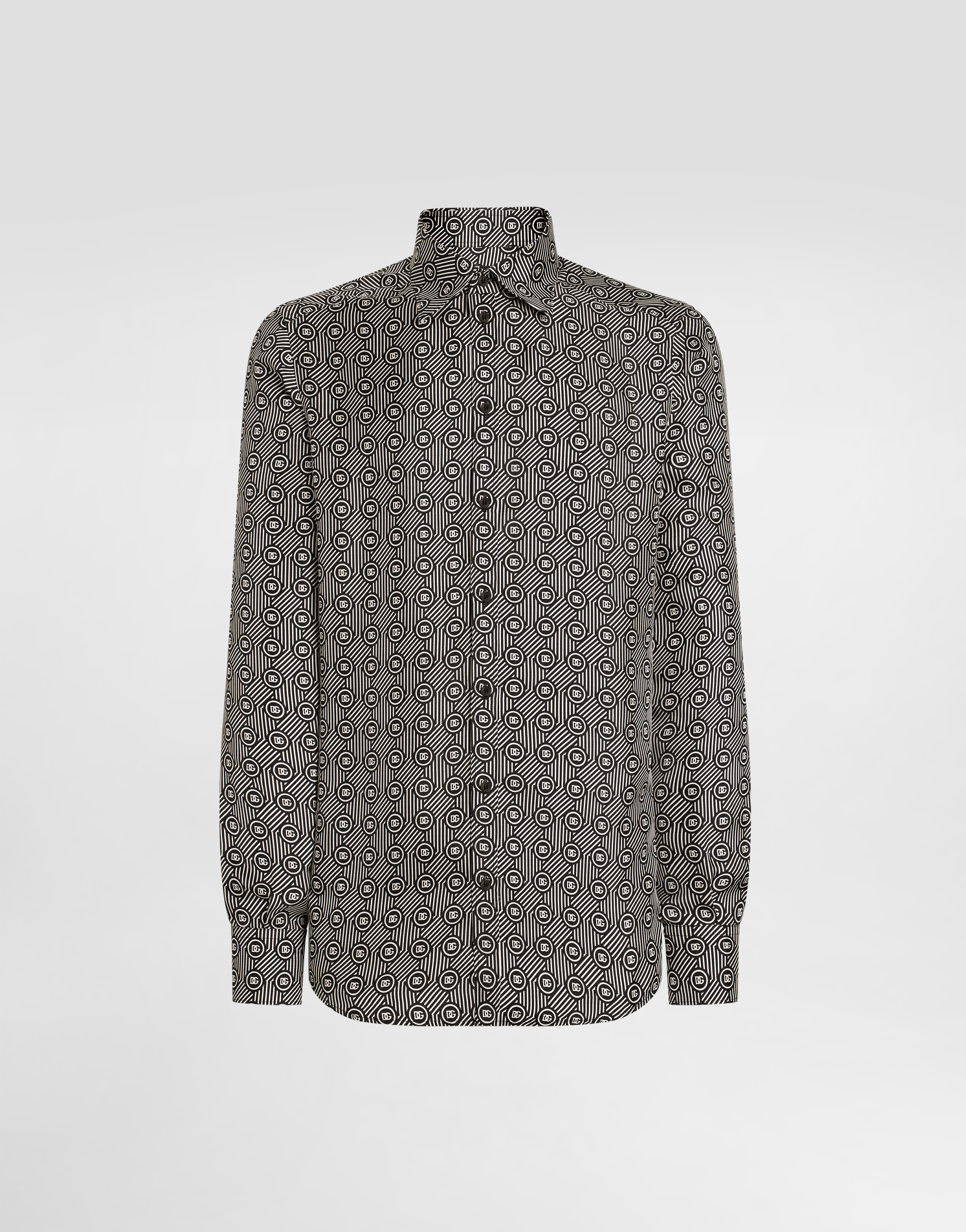 Dolce & Gabbana Private Wardrobe Long Sleeves Shirt In Gray