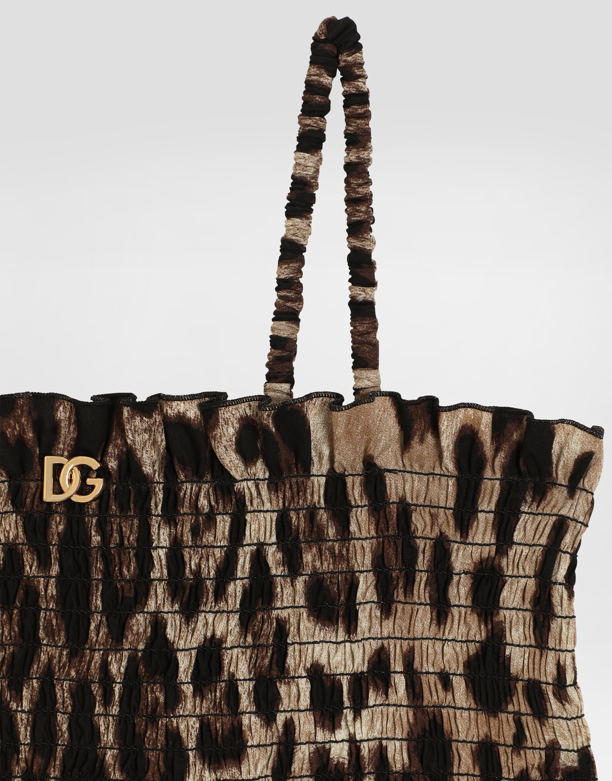 Dolce & Gabbana Leopard-print Poplin Dress In Animal Print