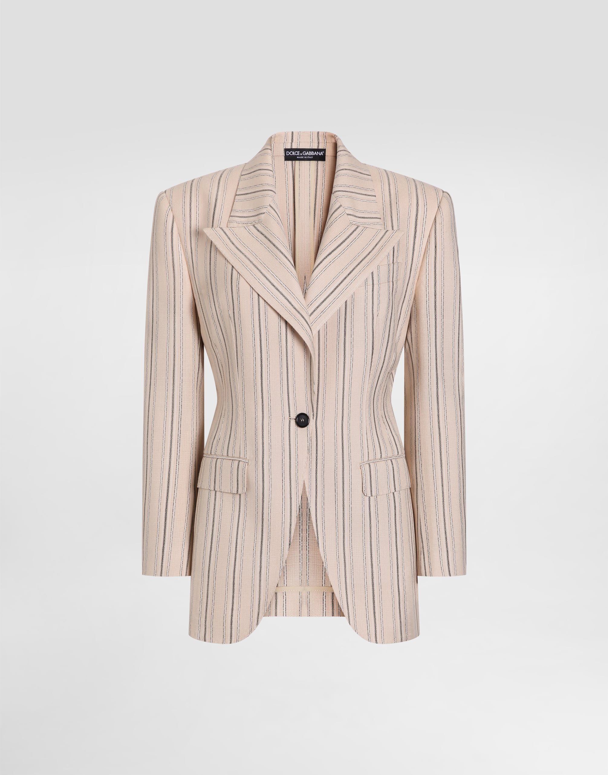 マルチカラーのウィメンズ Single-breasted jacket in regimental