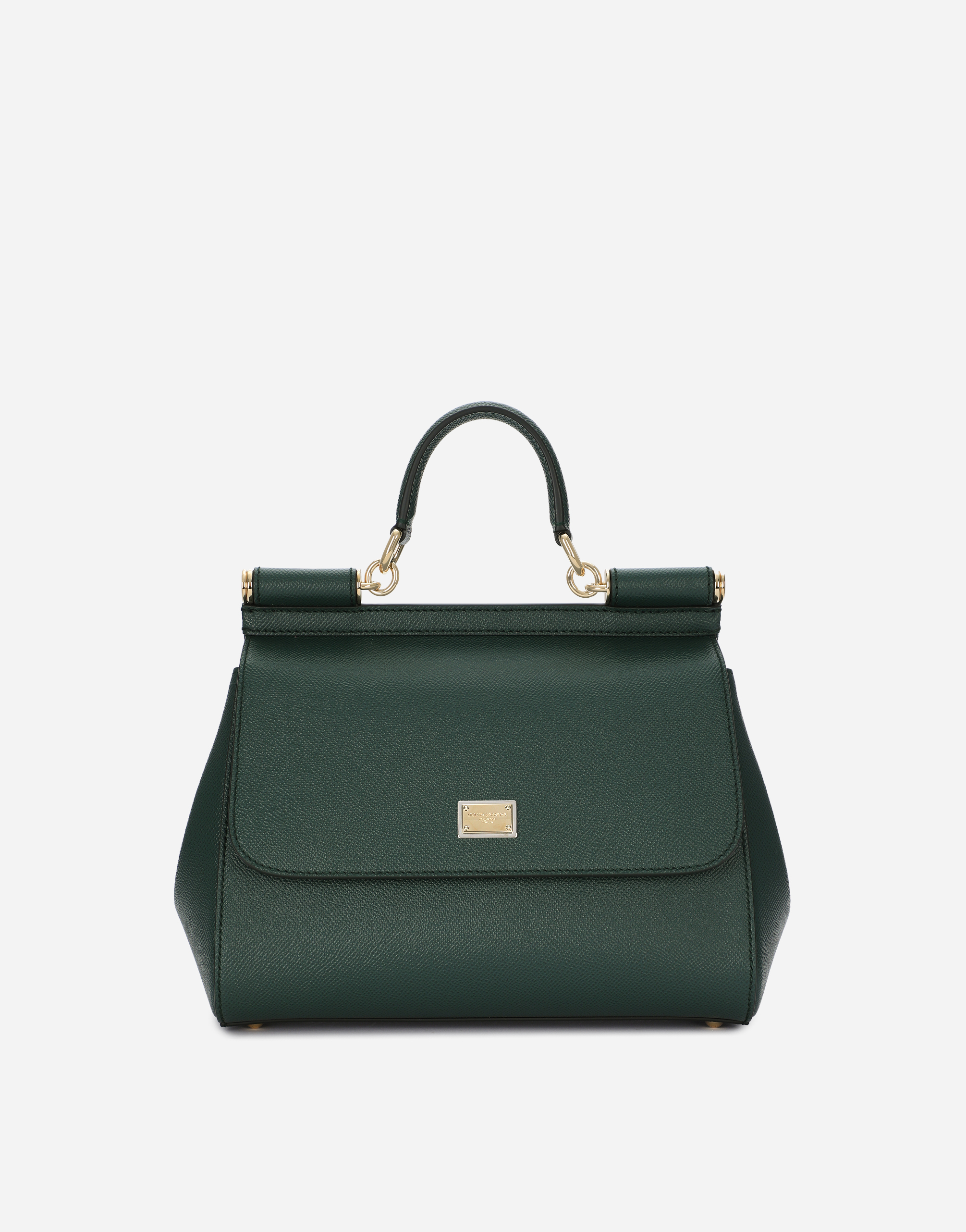 Dolce & Gabbana Borsa A Mano - Woman Handbags Green Leather Onesize