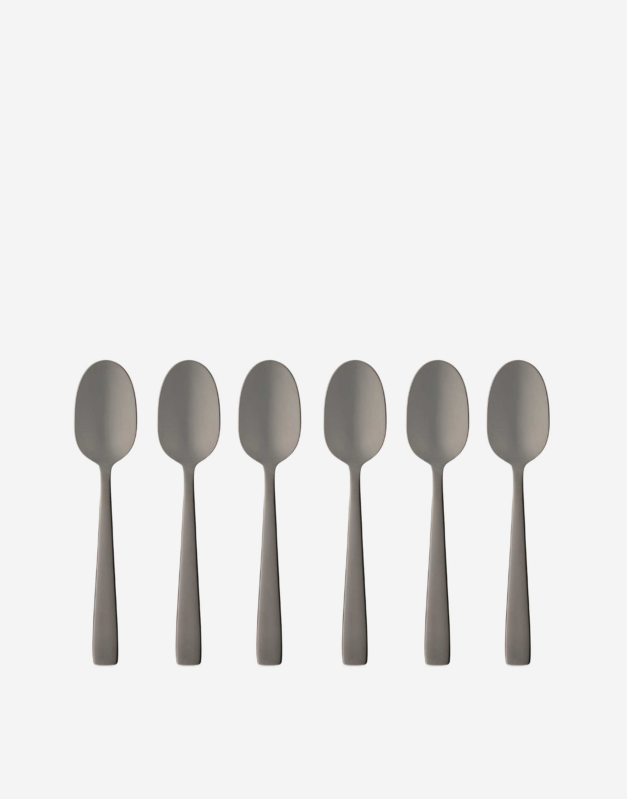 Dolce & Gabbana Set 6 Inox Coffee Spoons In Multicolor