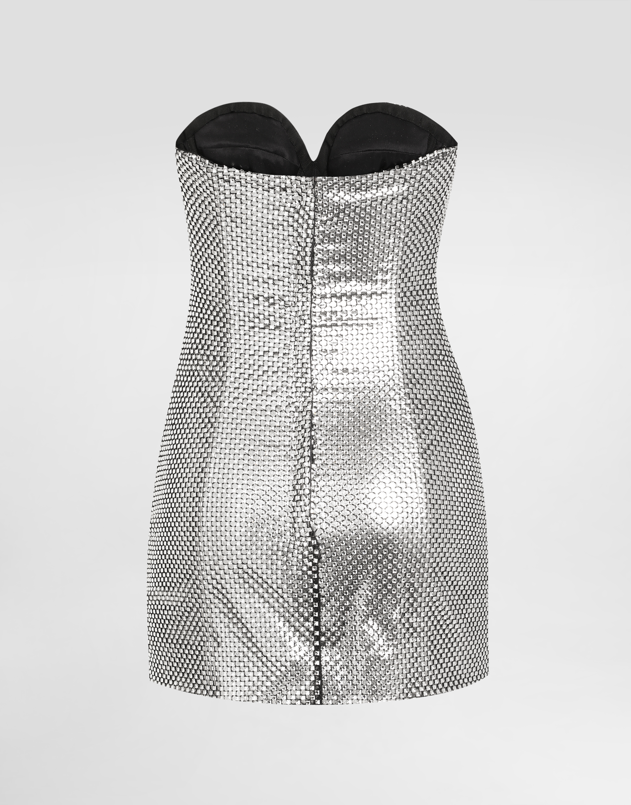 Strapless mesh dress