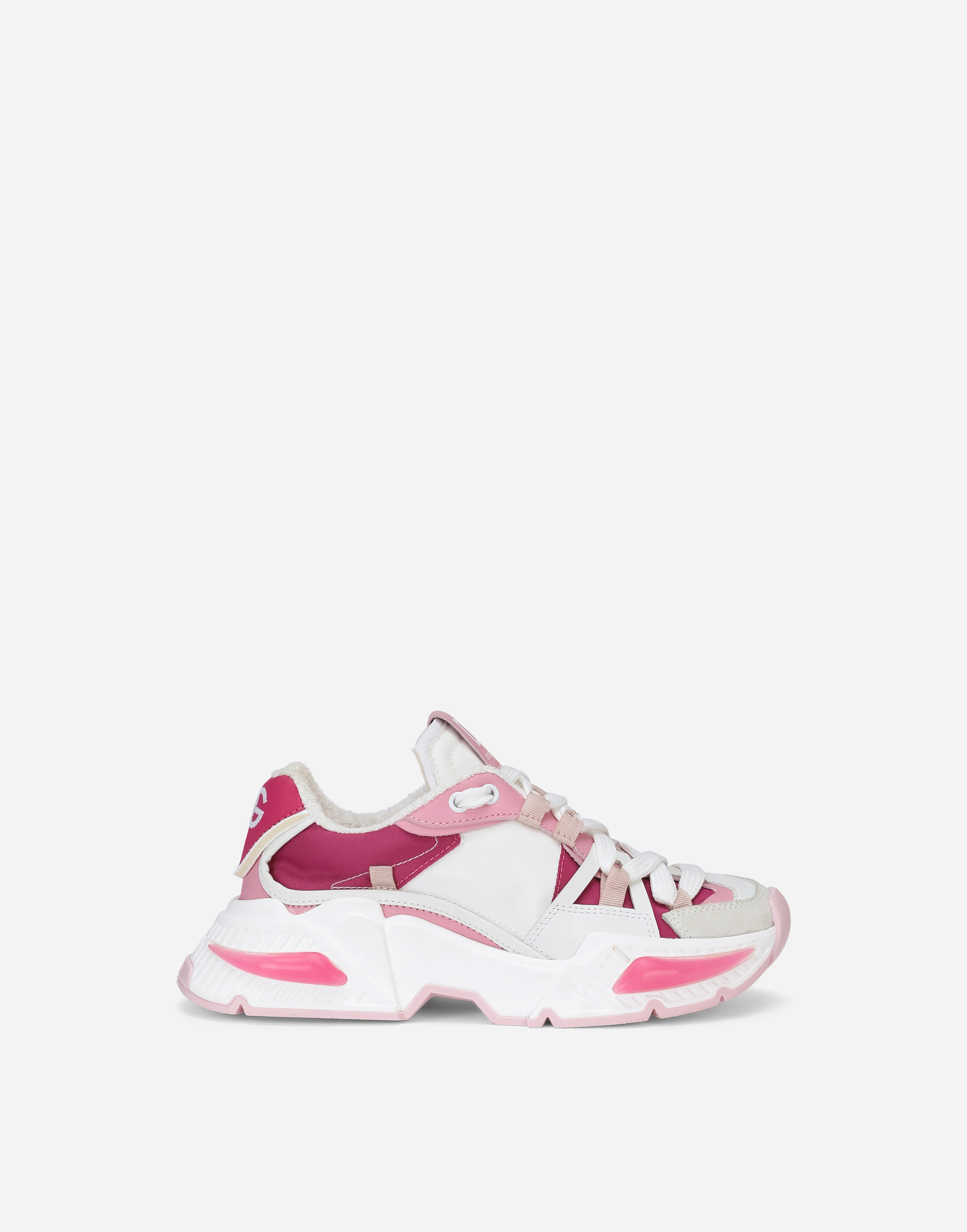 Dolce & Gabbana Mixed-material Airmaster Sneakers In White