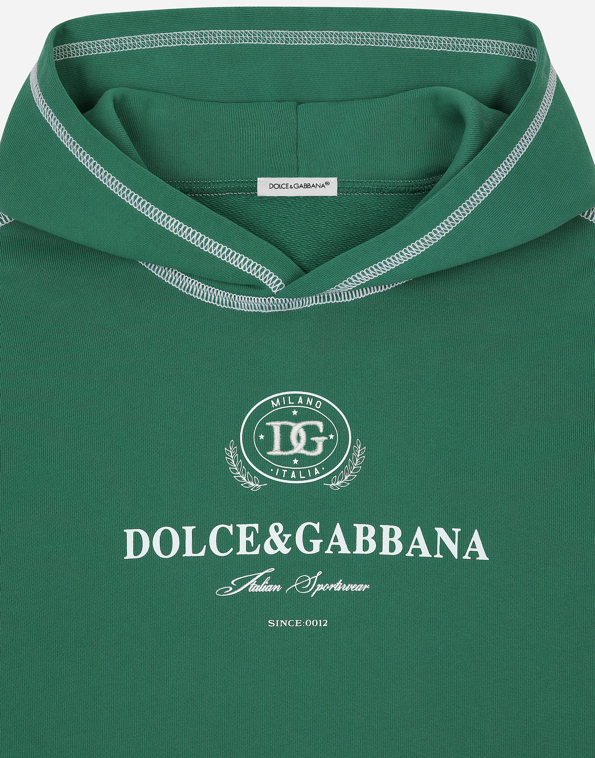DOLCE & GABBANA FELPA CON CAPPUCCIO 