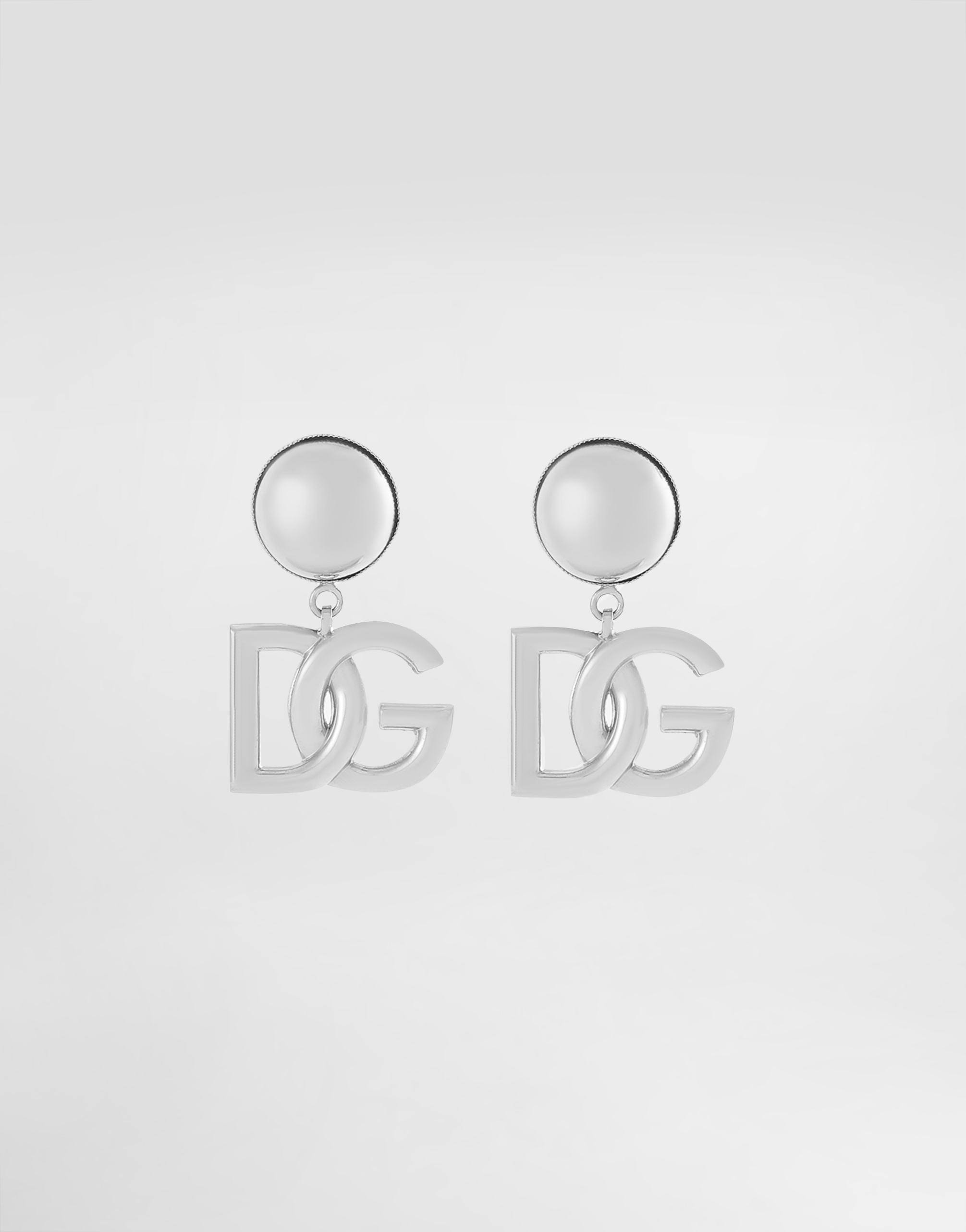 Clip-on earrings with DG logo