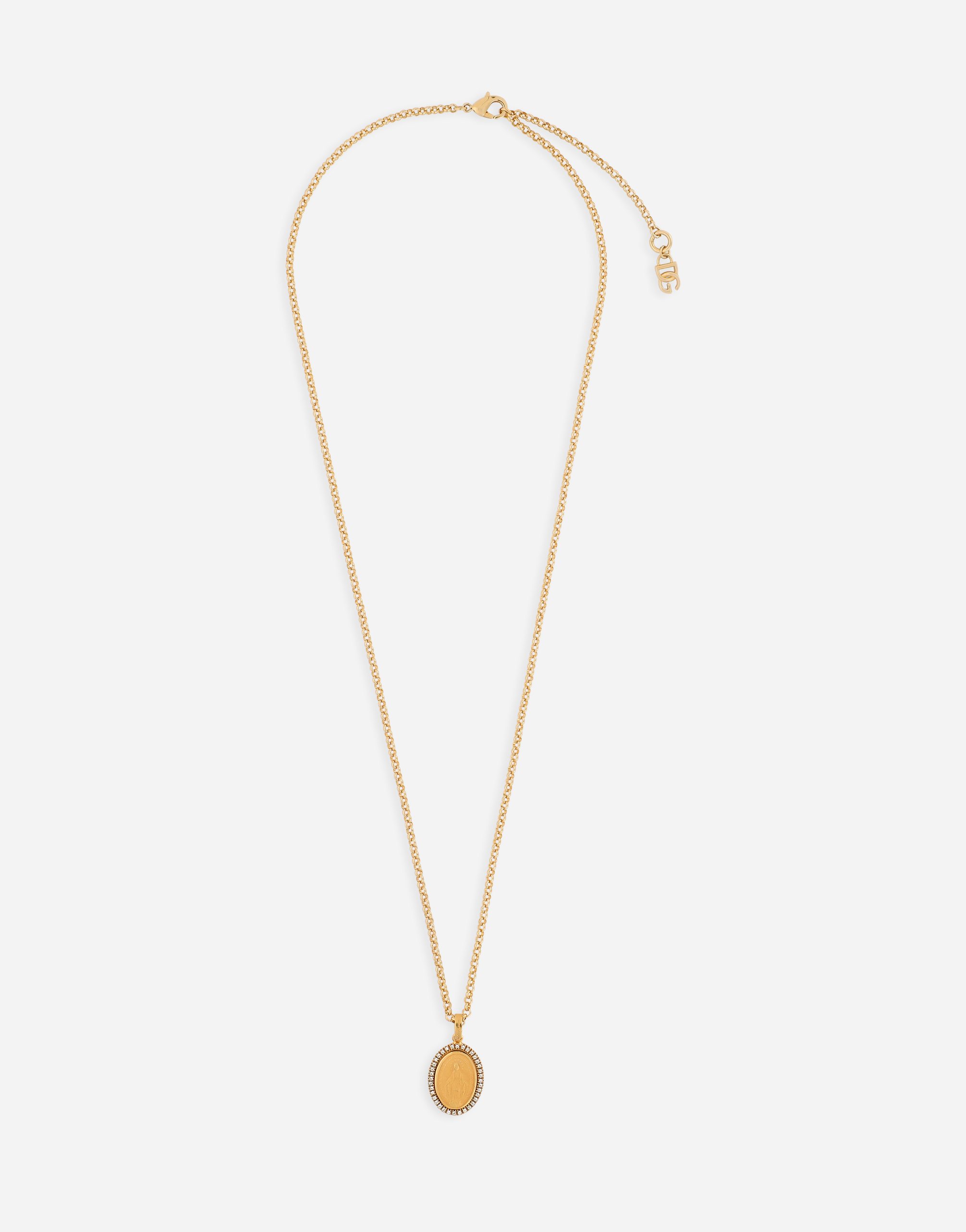 Shop Dolce & Gabbana Necklace With Pendant In Gold