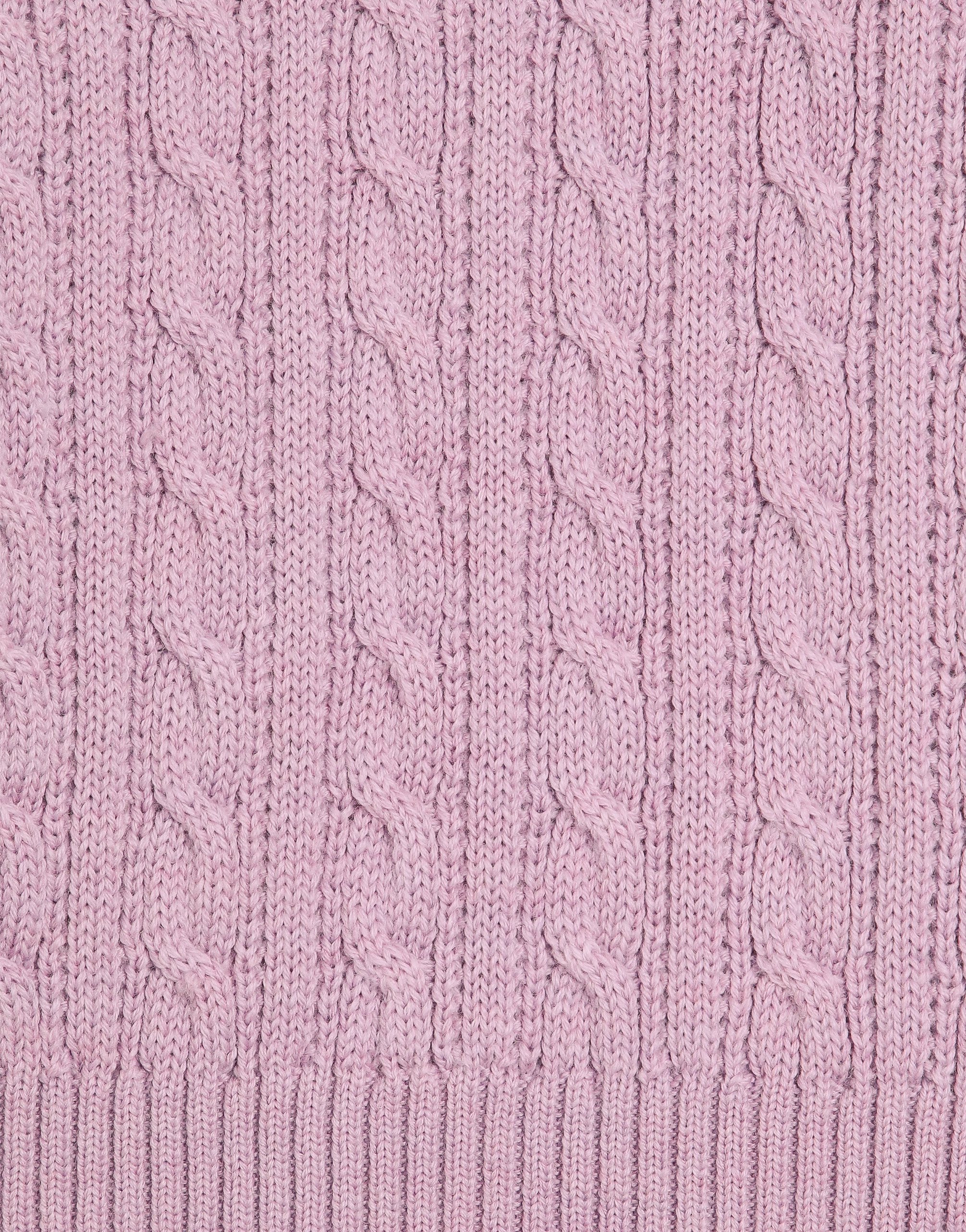 Dolce & Gabbana Cable-knit Wool Sweater In Purple