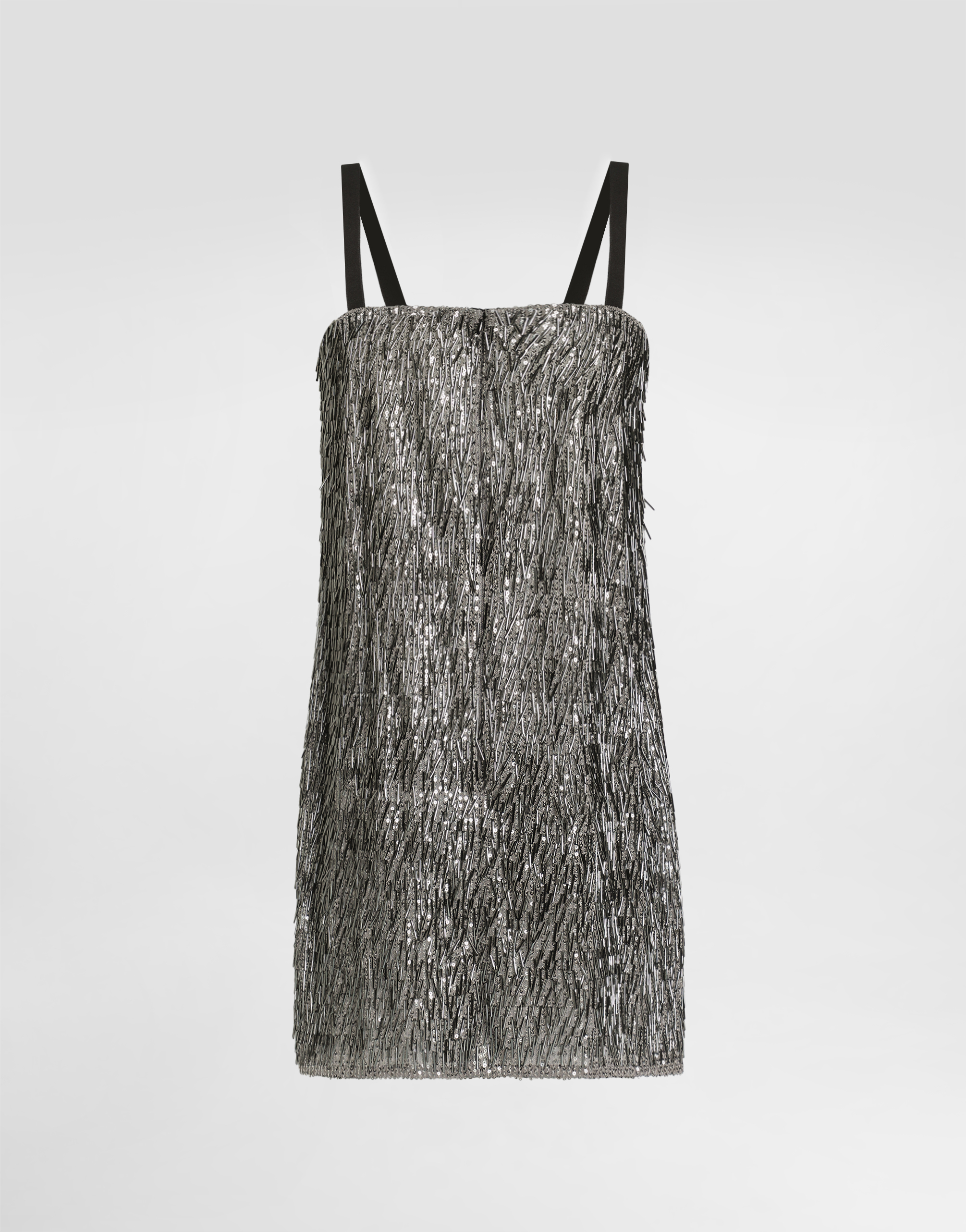 Dress with embroidered sequins