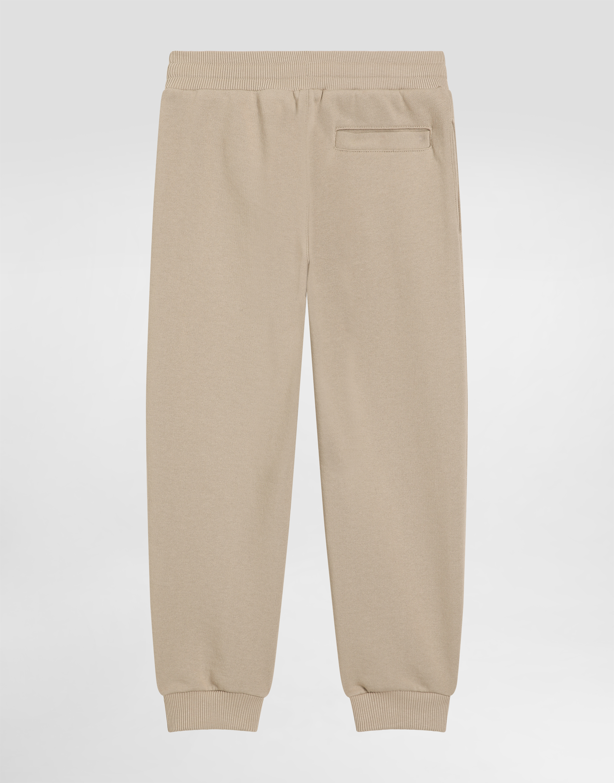 Dolce & Gabbana Fleece Trousers With Dg Embroidery In Brown