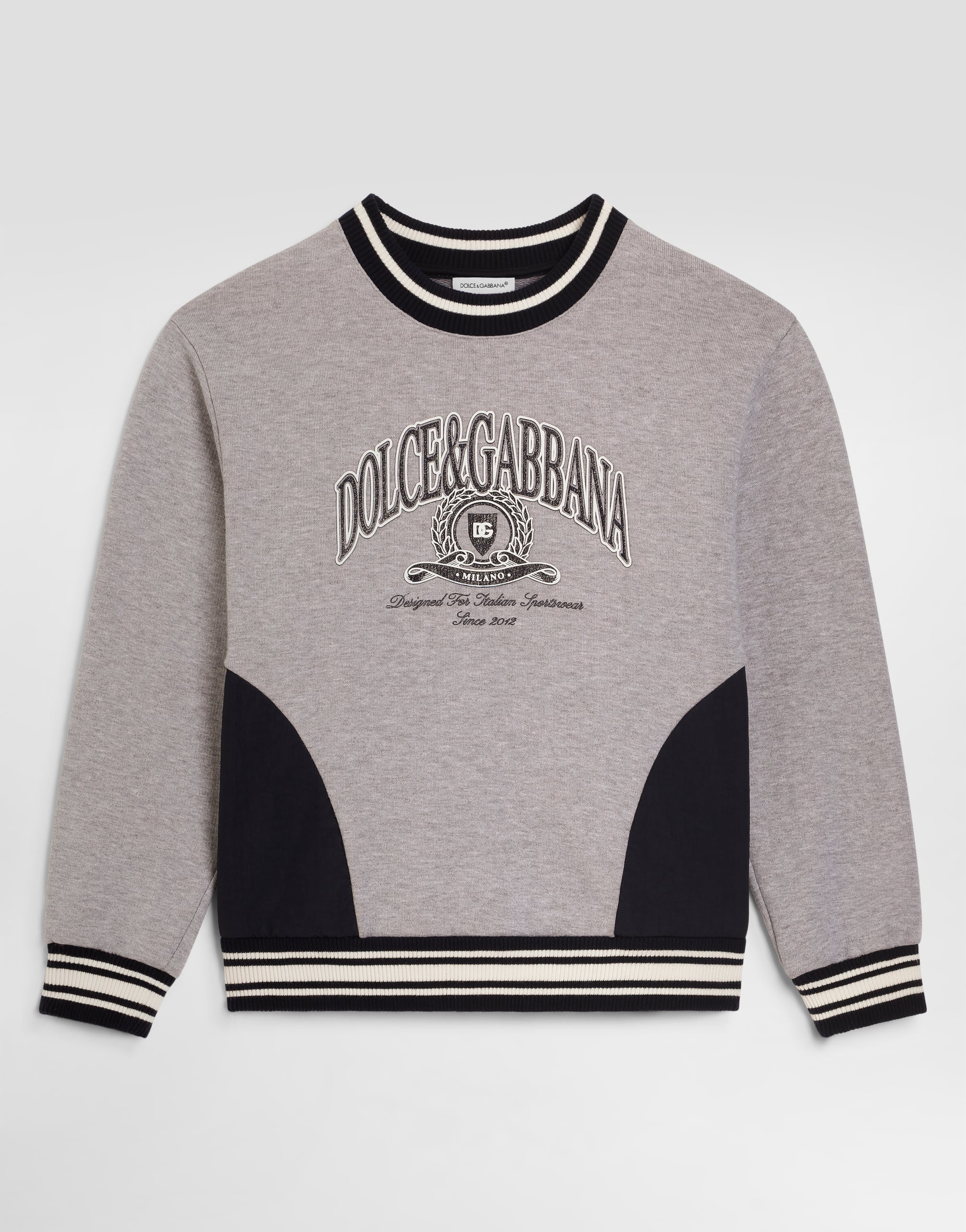Cotton sweatshirt with logo in Multicolor for Boys | Dolce&Gabbana® US