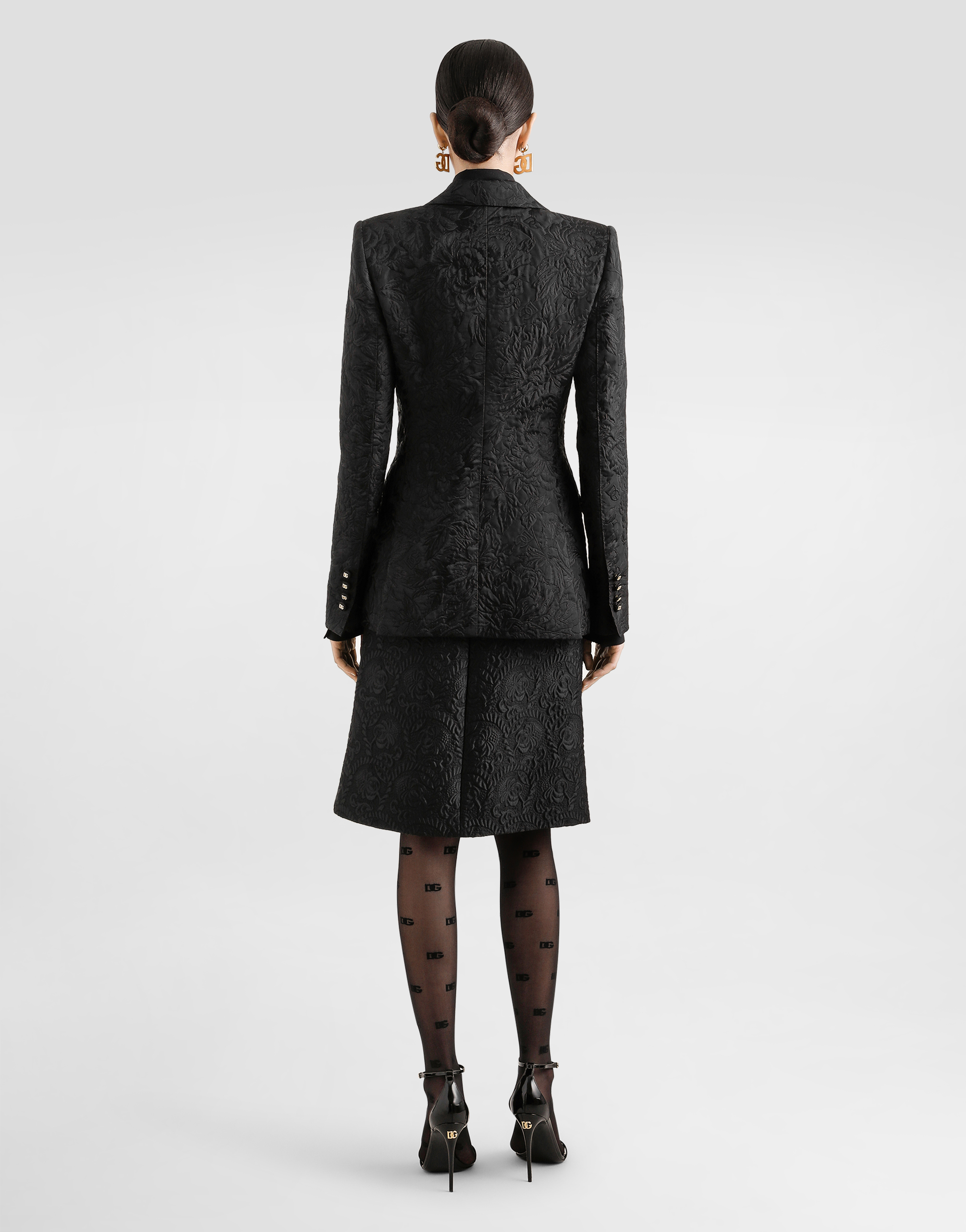 Dolce & Gabbana Pointed-collar Shirt In Black