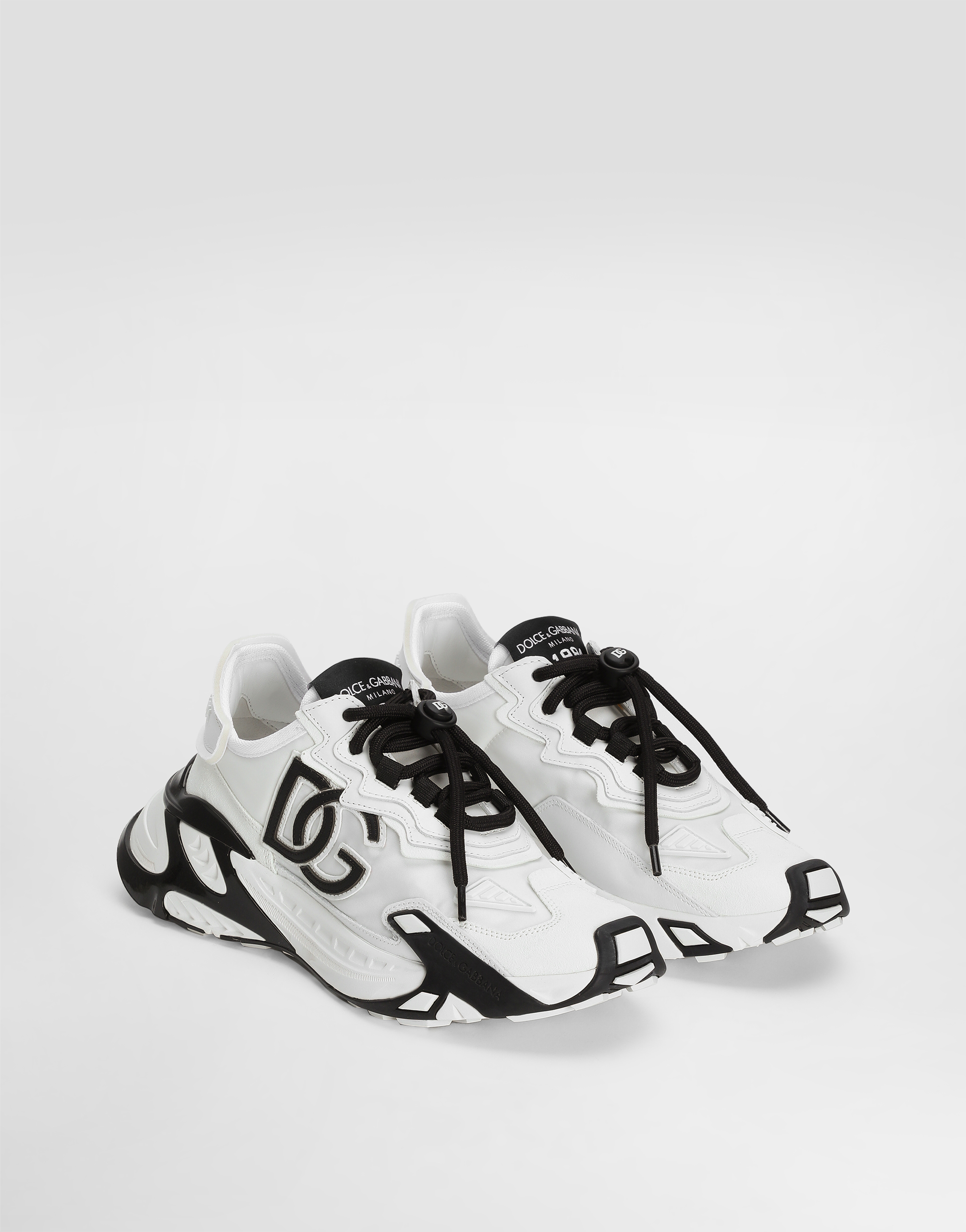 Dolce & Gabbana Day Faster Viscose Fabric Sneakers In Pattern