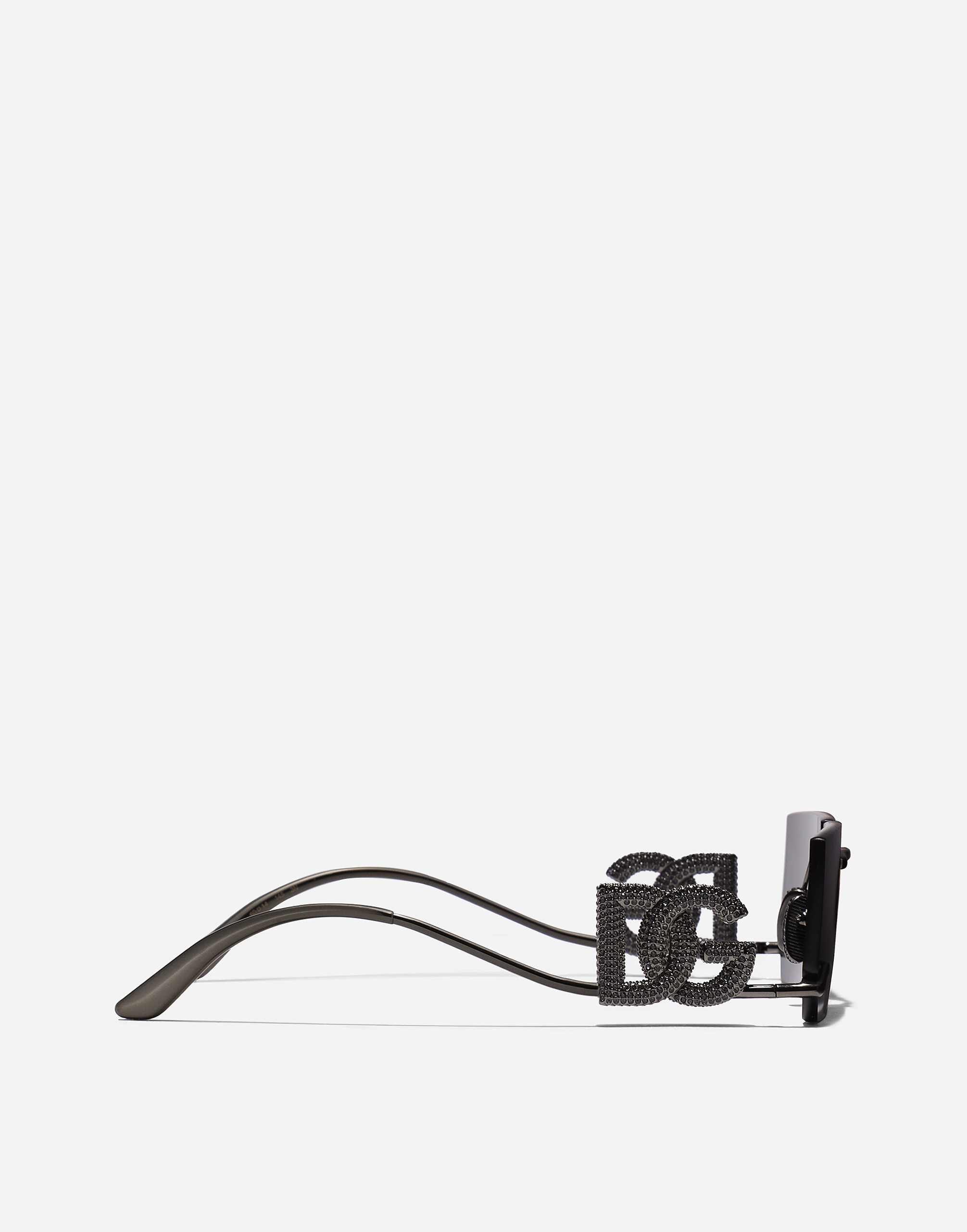 Dolce & Gabbana Dg Crystal Sunglasses In Black