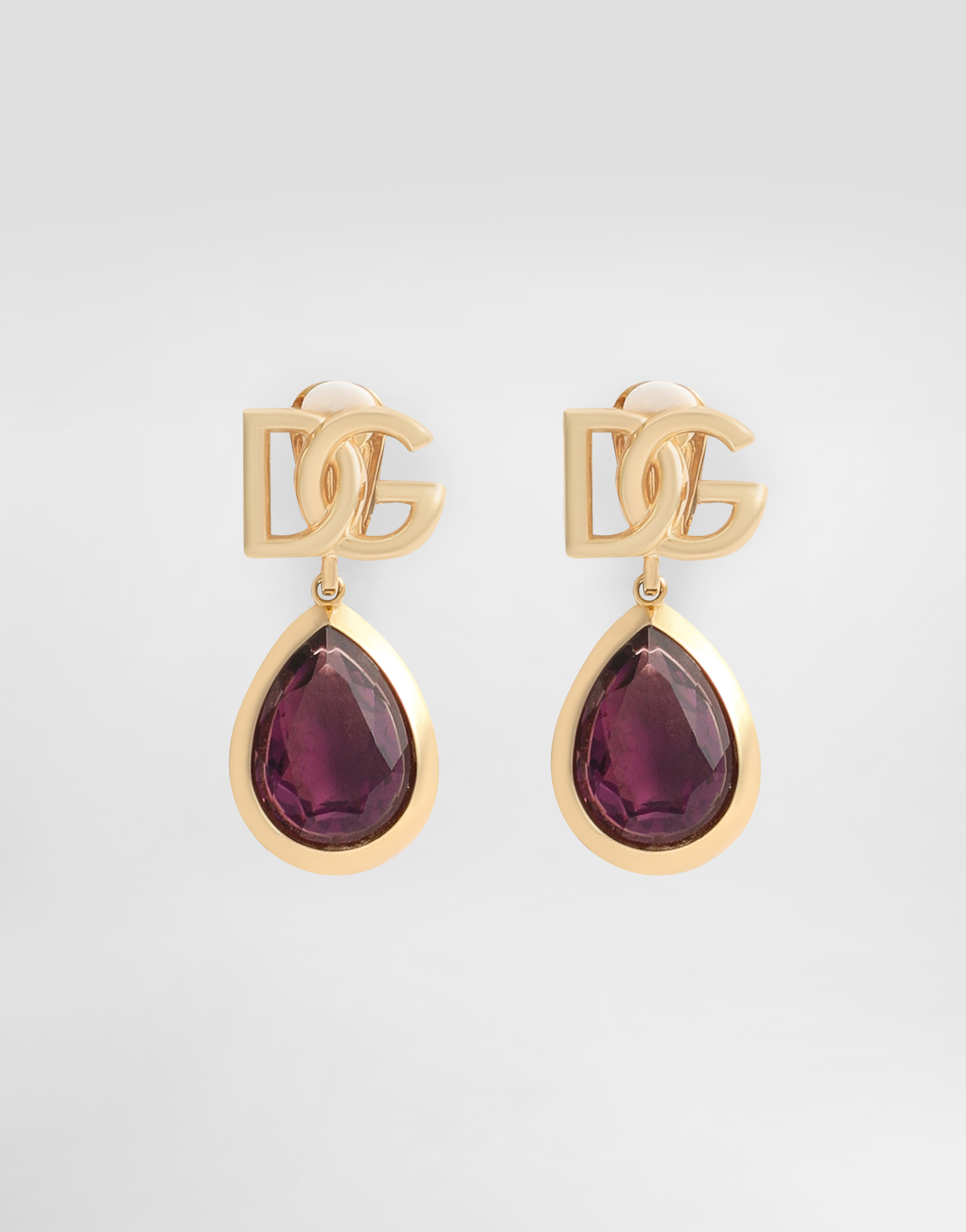 Dolce & Gabbana Logo Clip Earrings - Woman Bijoux Gold Metal Onesize