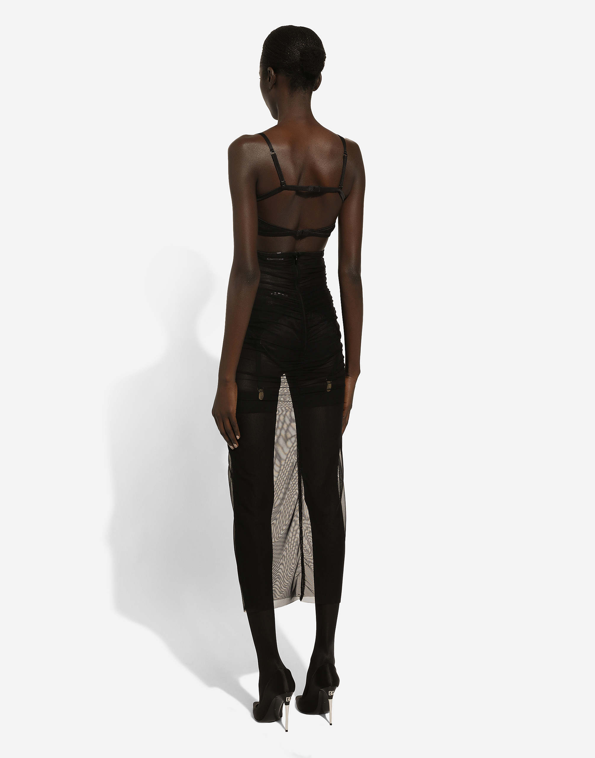 Dolce & Gabbana Tulle Corset Dress In ブラック