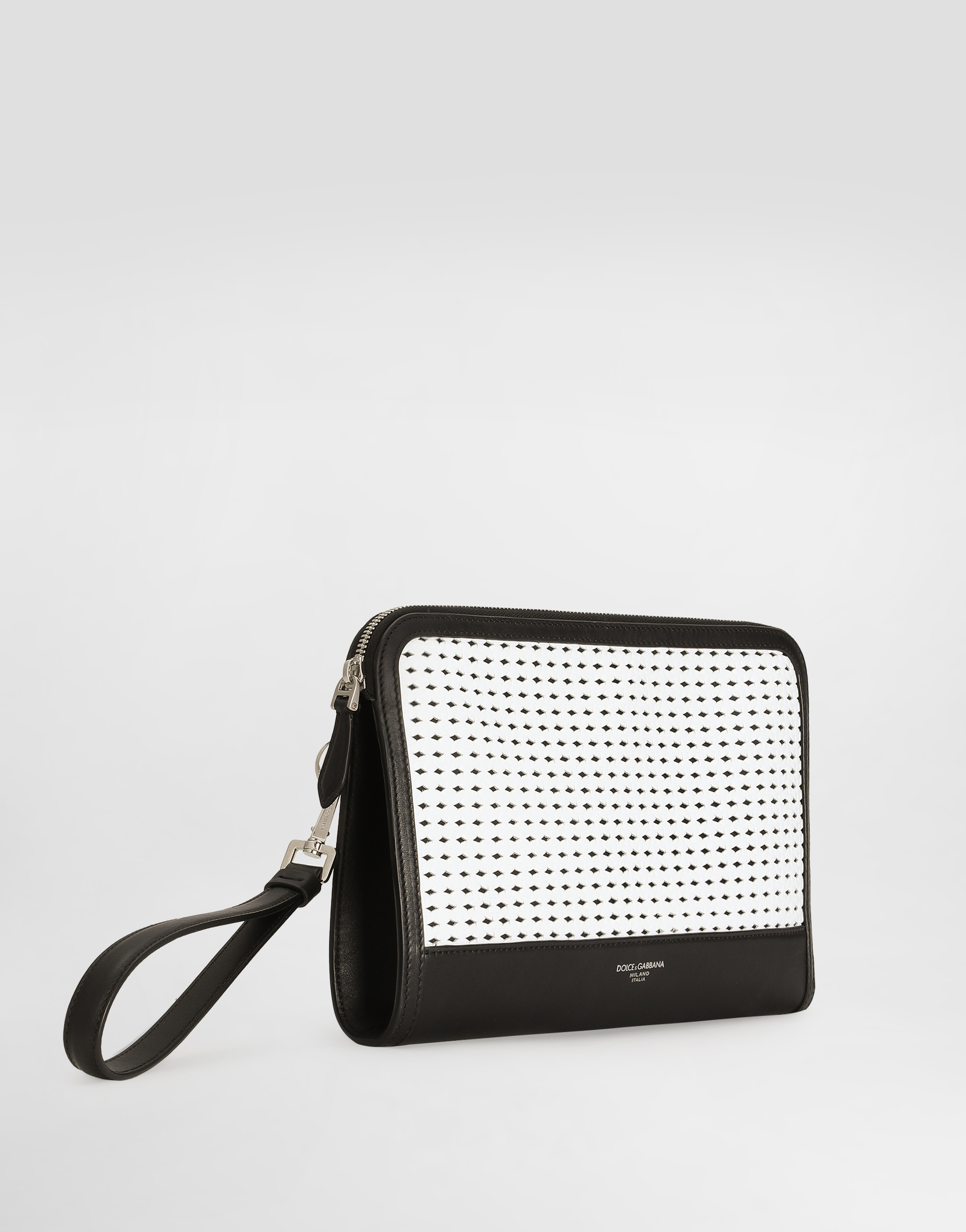  Dolce & Gabbana Atene Plongé Calfskin Clutch Bag - Mann Brieftaschen Und Clutches Mehrfarbig Onesize 