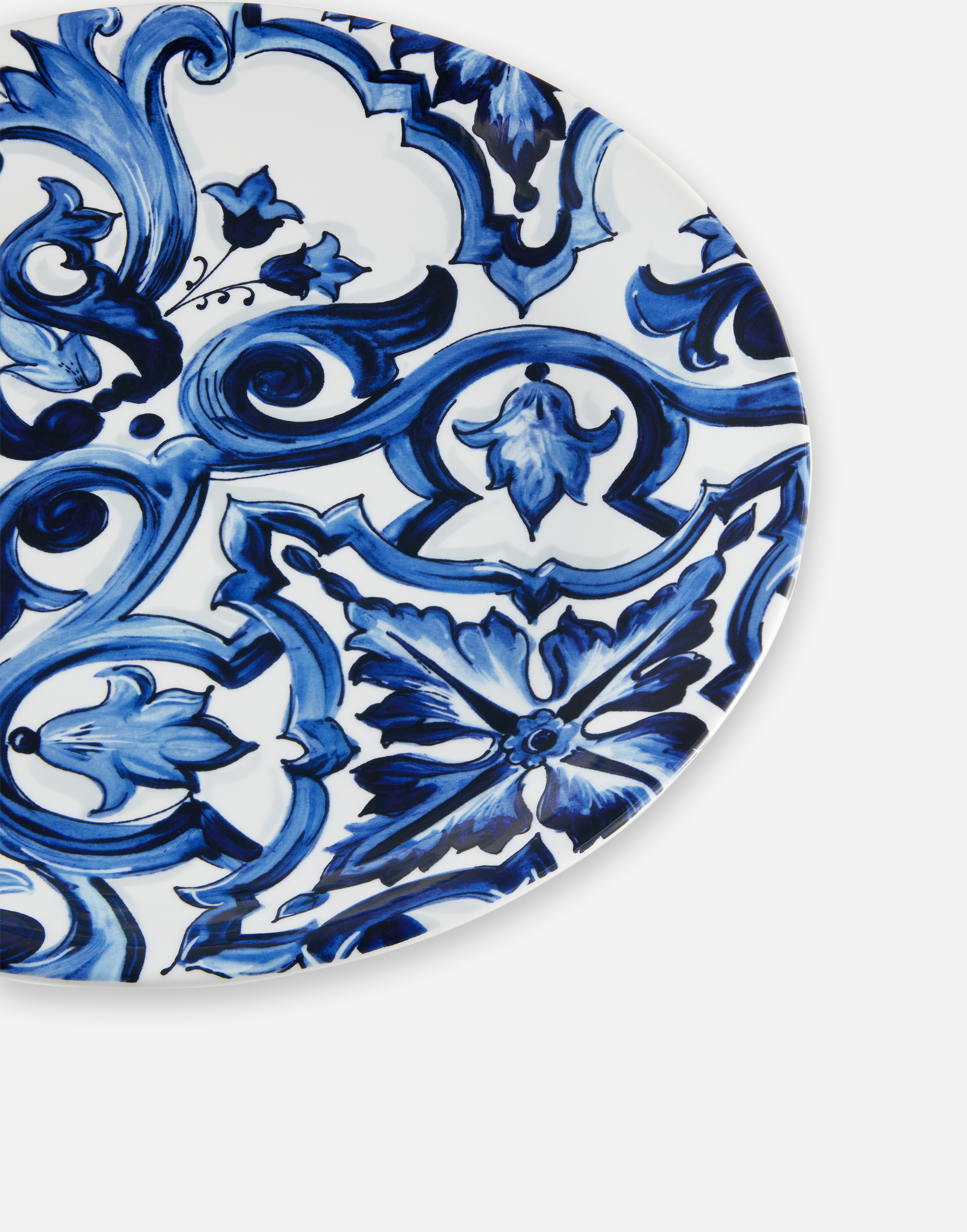 Shop Dolce & Gabbana Porcelain Platter In Multicolor