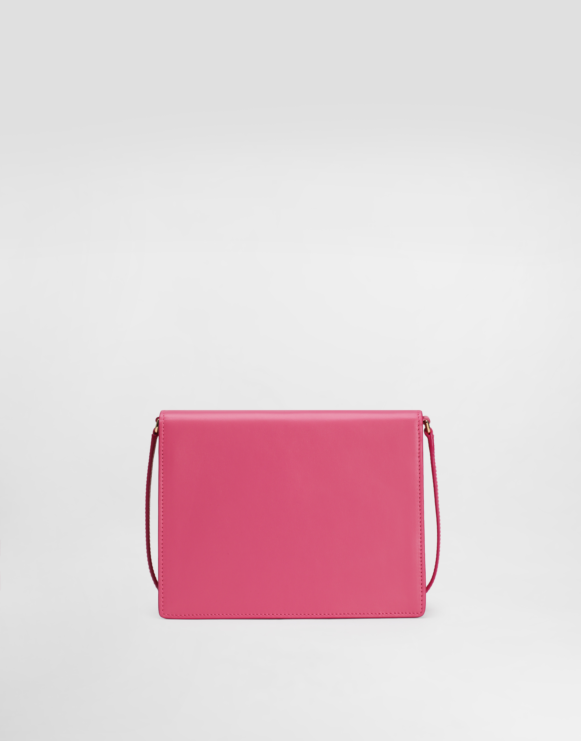 Dolce & Gabbana Dg Leather Flap Crossbody Bag In Lilac