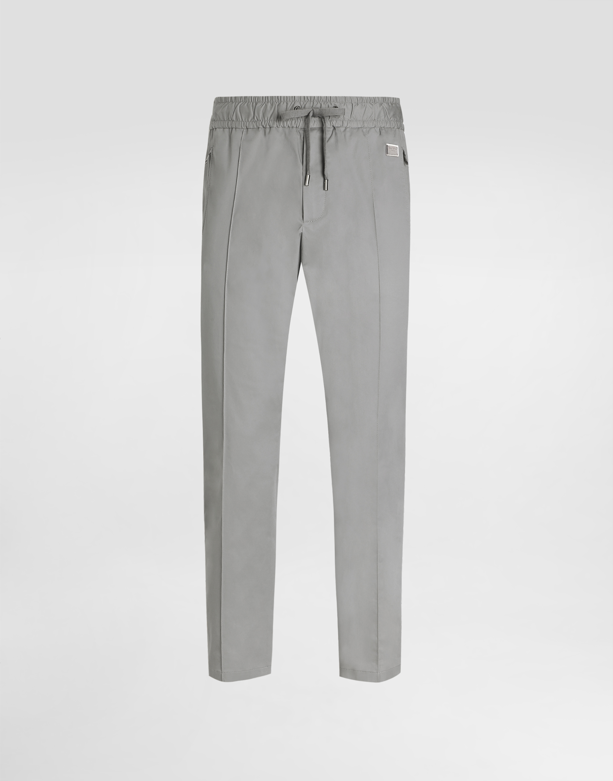 Dolce & Gabbana Cotton Jogging Pants With Tag - Man Pants And Shorts Gray