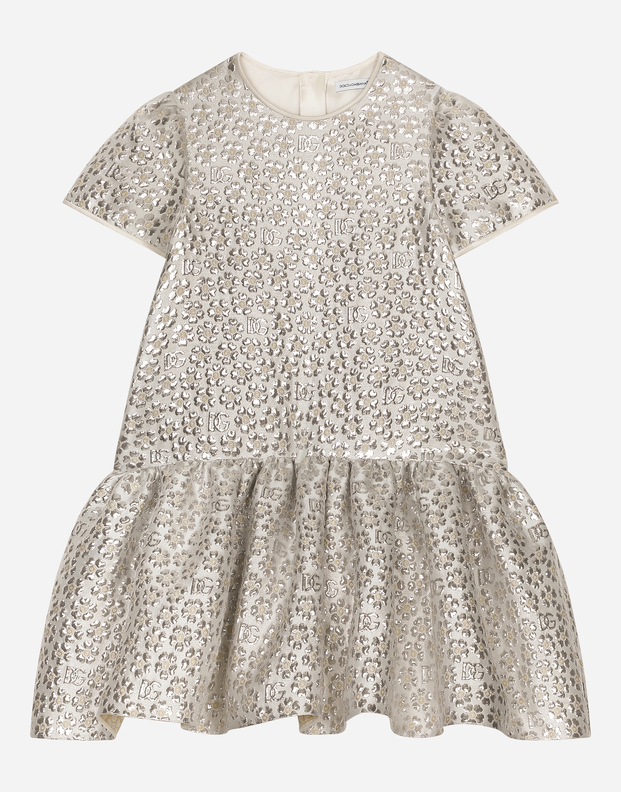 Dolce & Gabbana Abito Maniche Corte In Multicolor