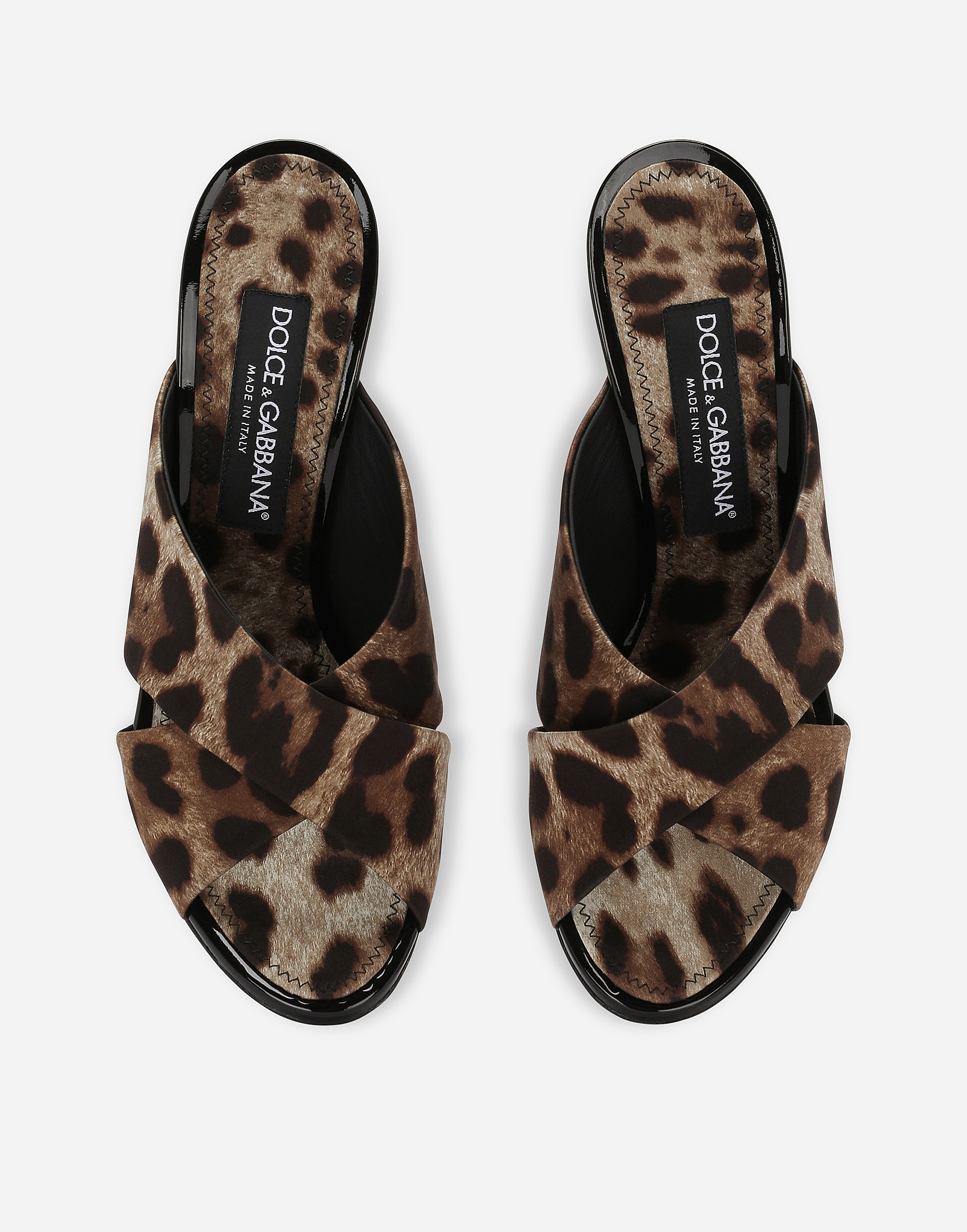 Dolce & Gabbana Stiletto-mules Mit Leoparden-print In Print