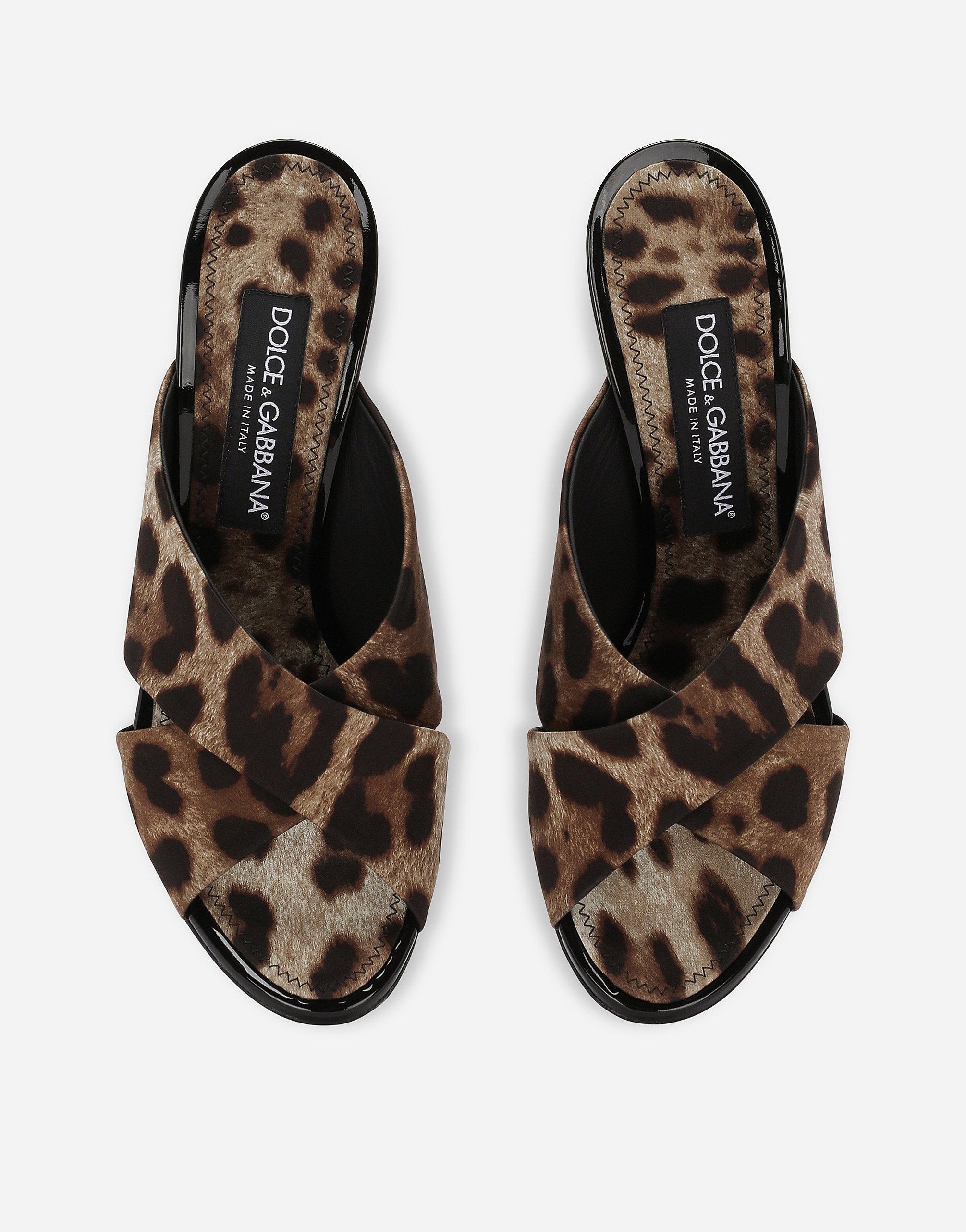 Dolce & Gabbana Stiletto-mules Mit Leoparden-print In Print